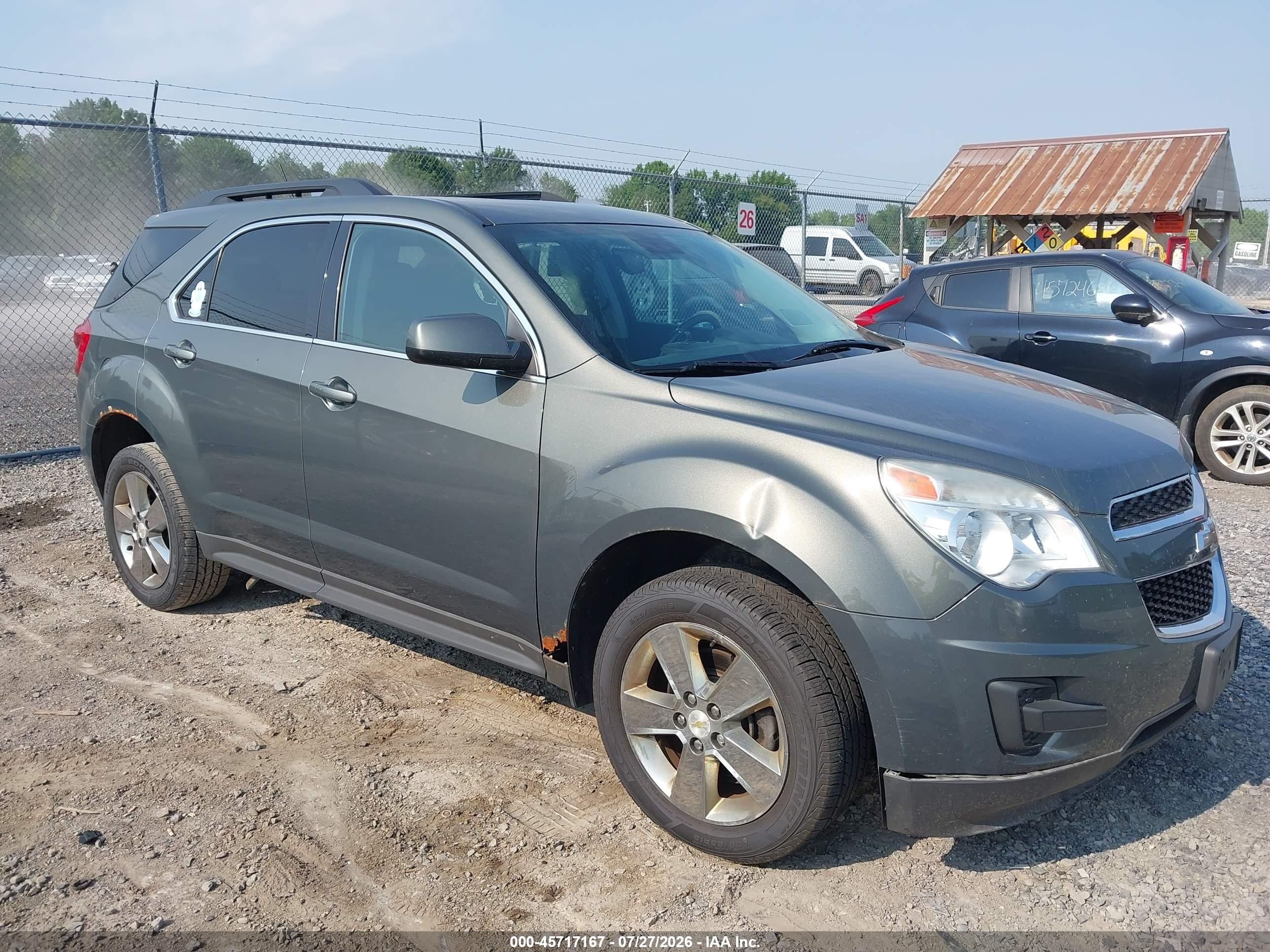 2013 Chevrolet Equinox Lt Gray vin: 2GNFLEE33D6236129
