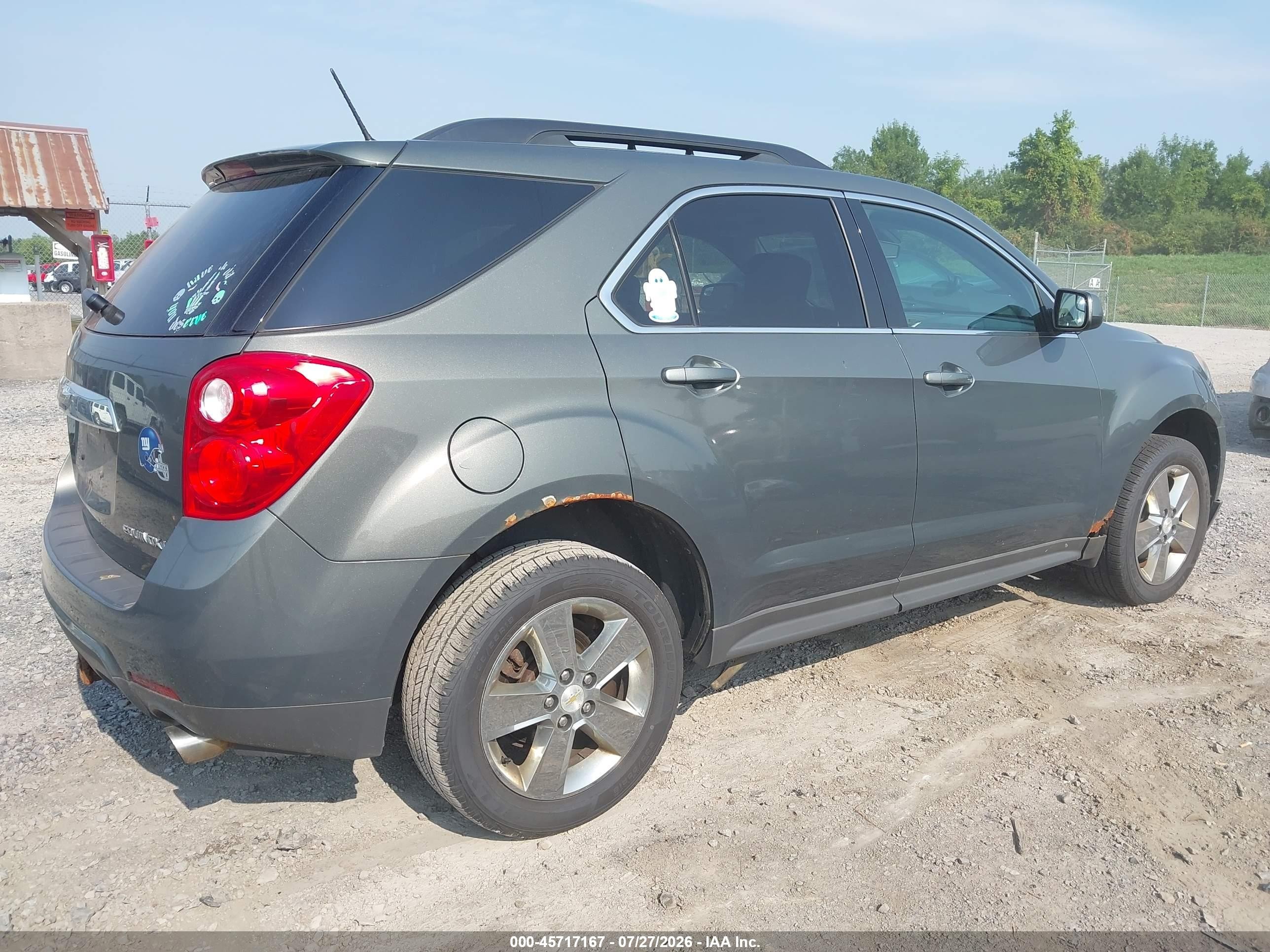 2013 Chevrolet Equinox Lt Gray vin: 2GNFLEE33D6236129