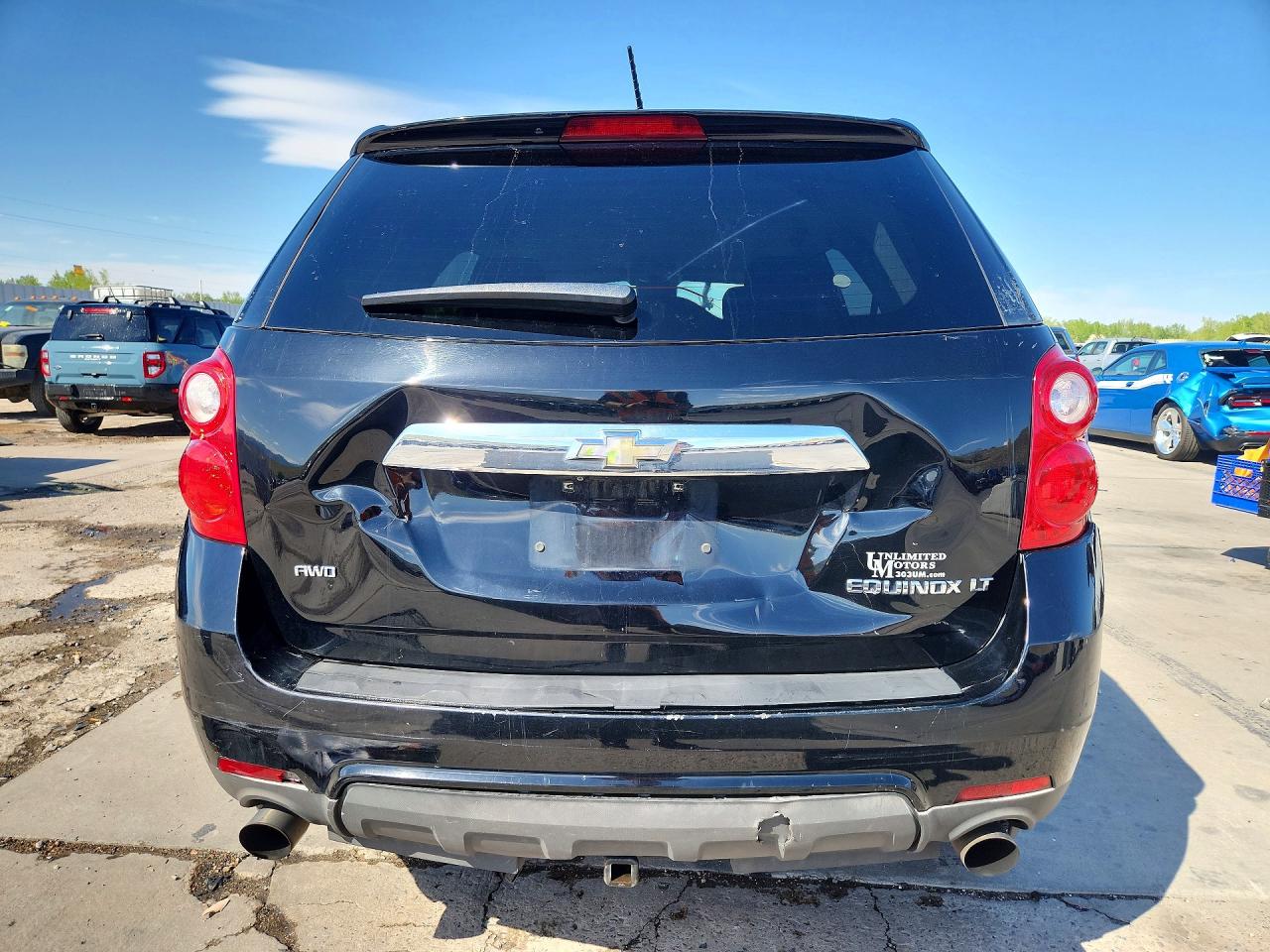 2013 Chevrolet Equinox Lt Black vin: 2GNFLEE33D6415514