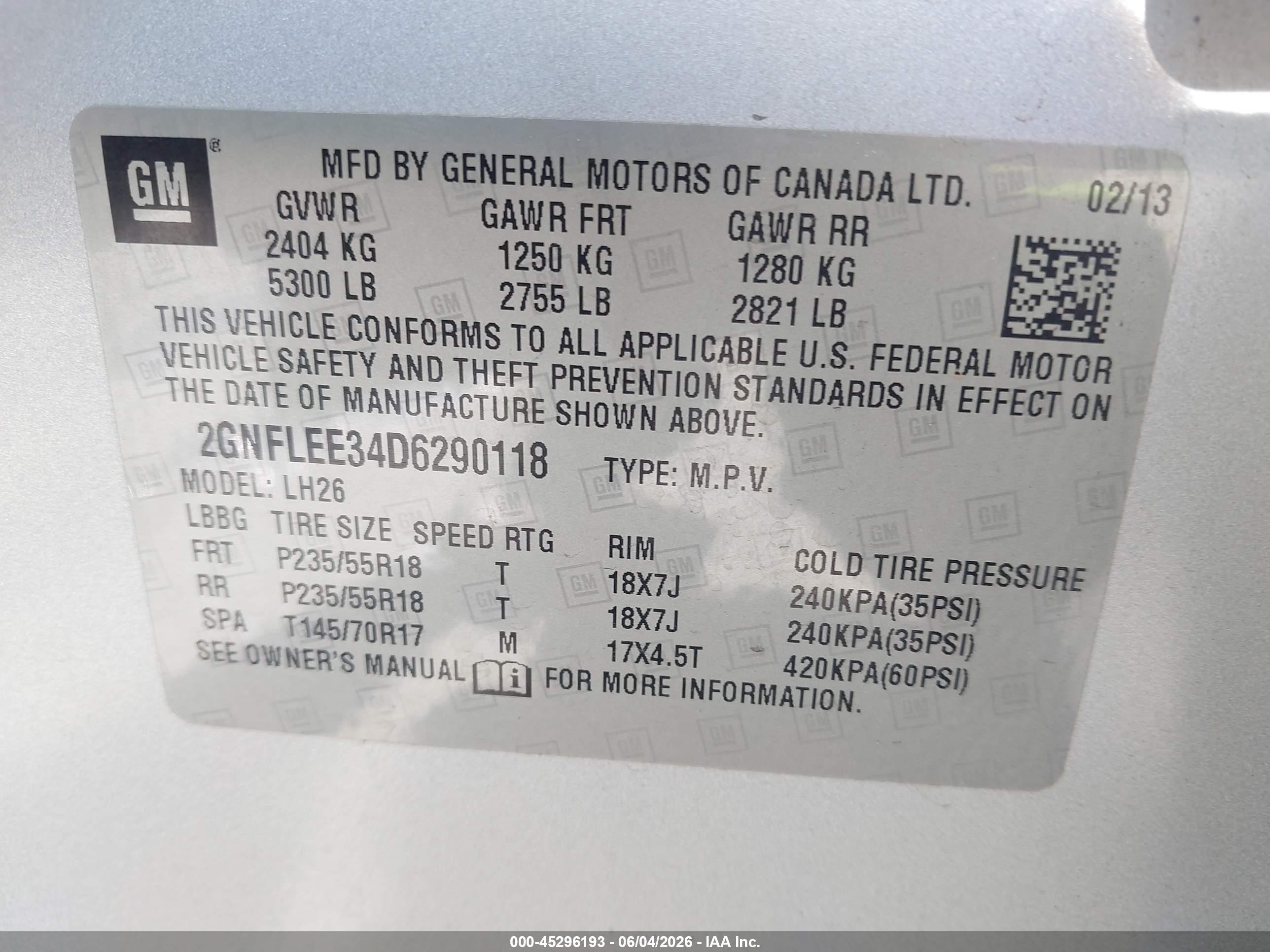 2013 Chevrolet Equinox 1lt Серебряный vin: 2GNFLEE34D6290118