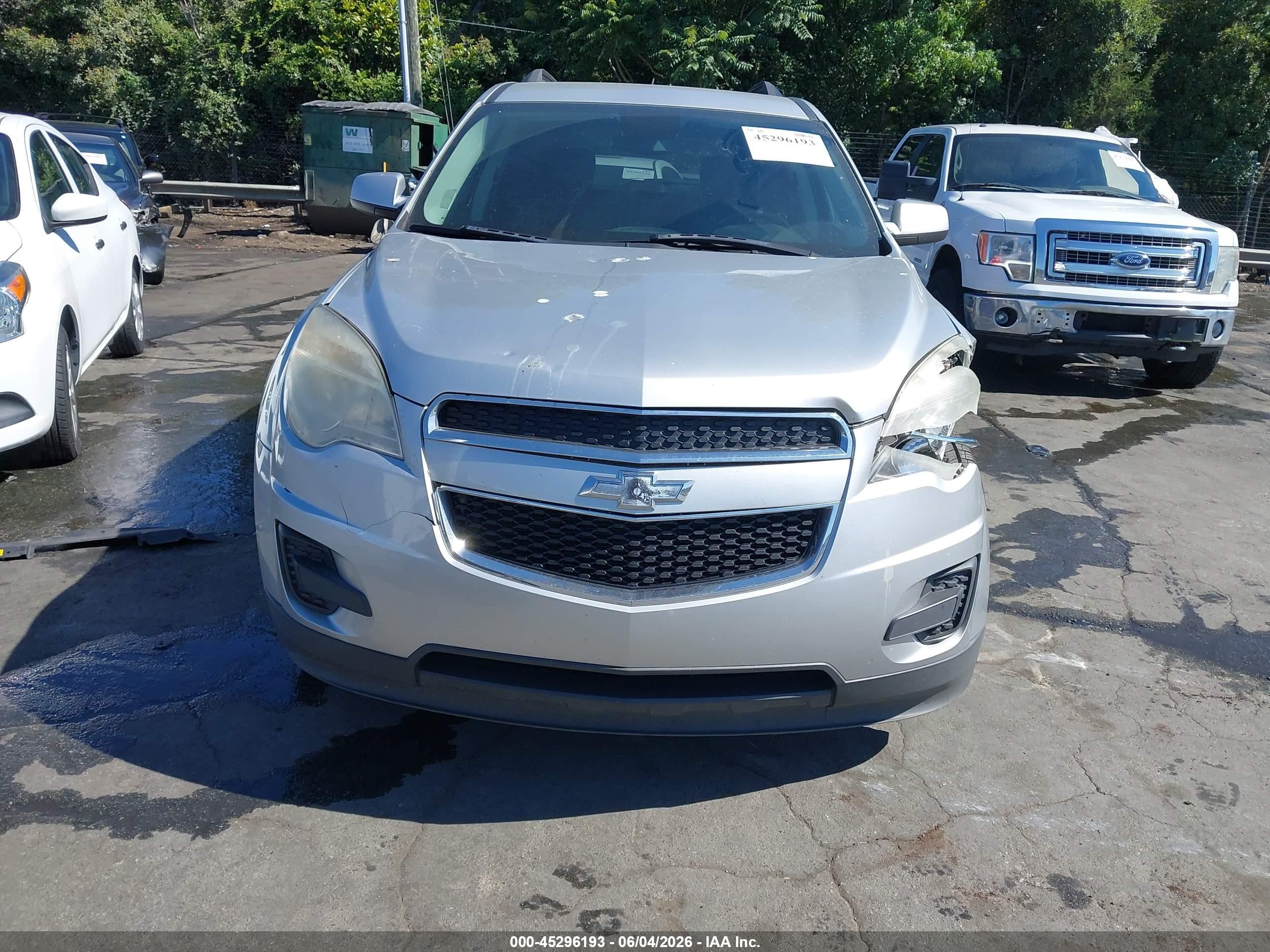 2013 Chevrolet Equinox 1lt Серебряный vin: 2GNFLEE34D6290118