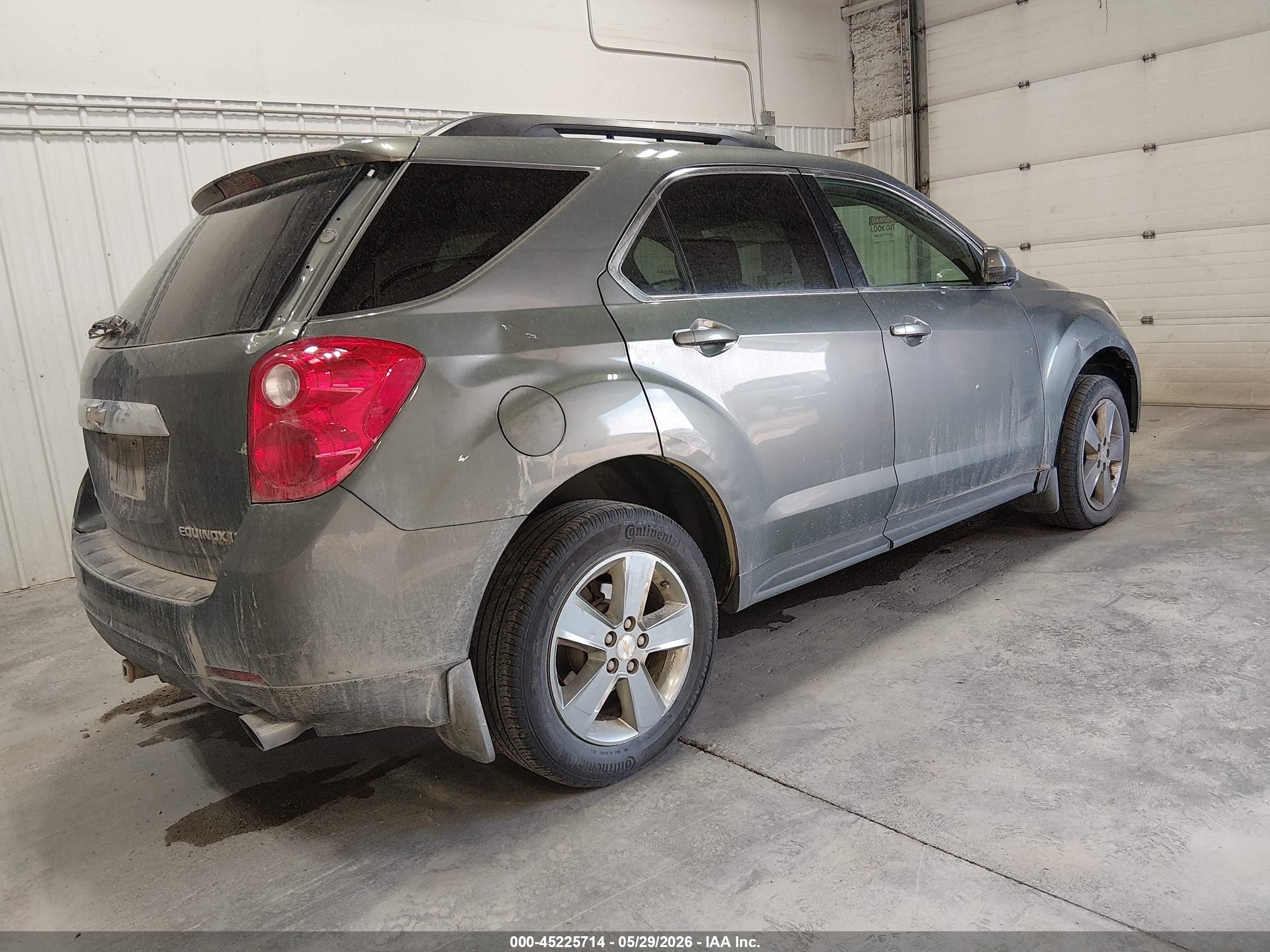 2013 Chevrolet Equinox 1lt Gray vin: 2GNFLEE38D6237146