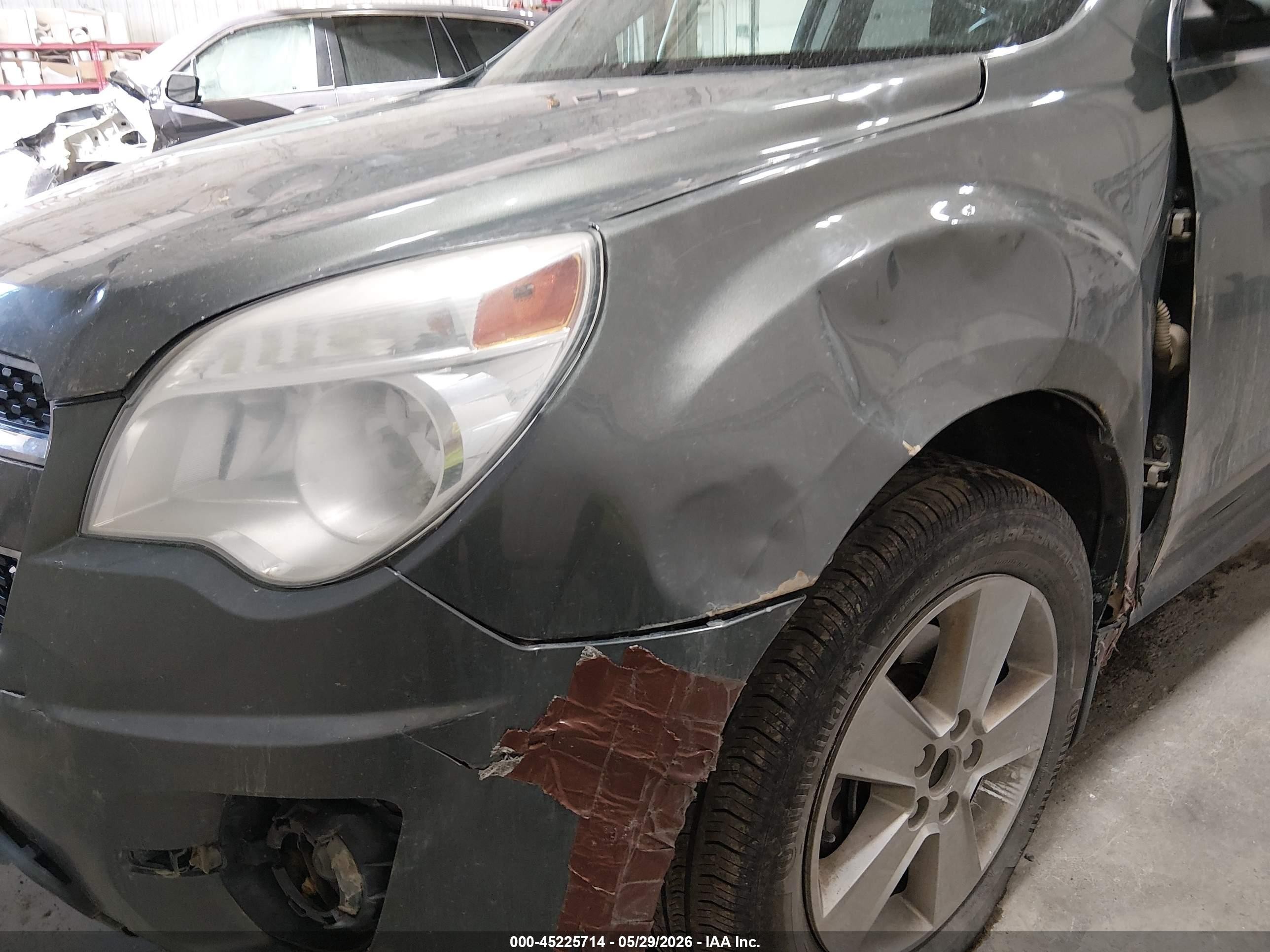 2013 Chevrolet Equinox 1lt Gray vin: 2GNFLEE38D6237146
