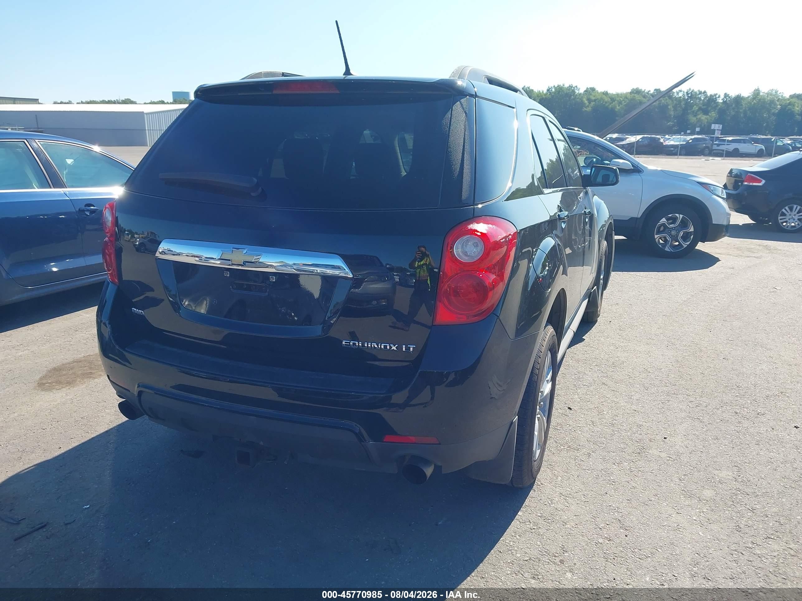 2013 Chevrolet Equinox Lt Black vin: 2GNFLEE38D6382297