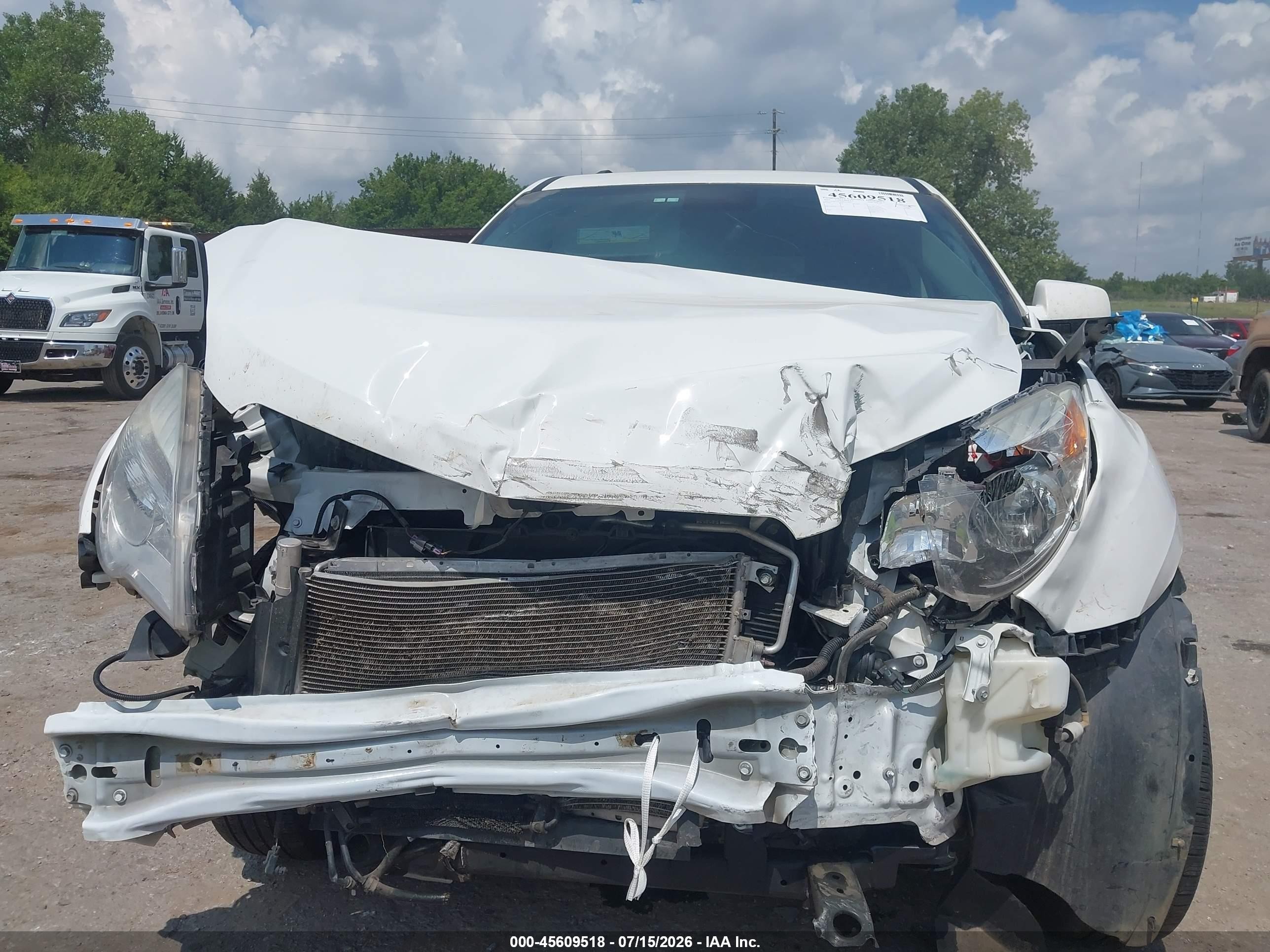 2013 Chevrolet Equinox Lt White vin: 2GNFLEE3XD6314017