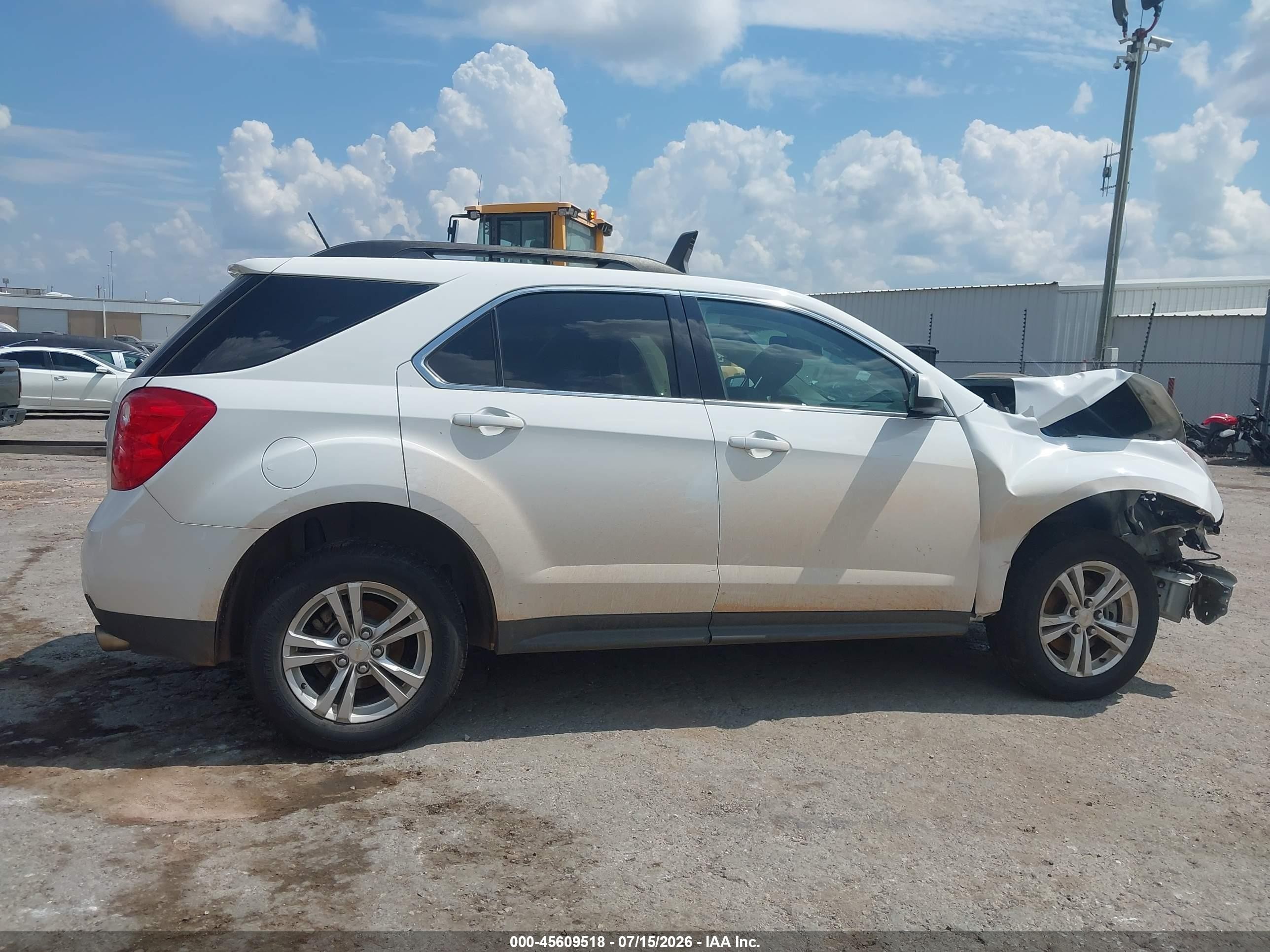 2013 Chevrolet Equinox Lt White vin: 2GNFLEE3XD6314017