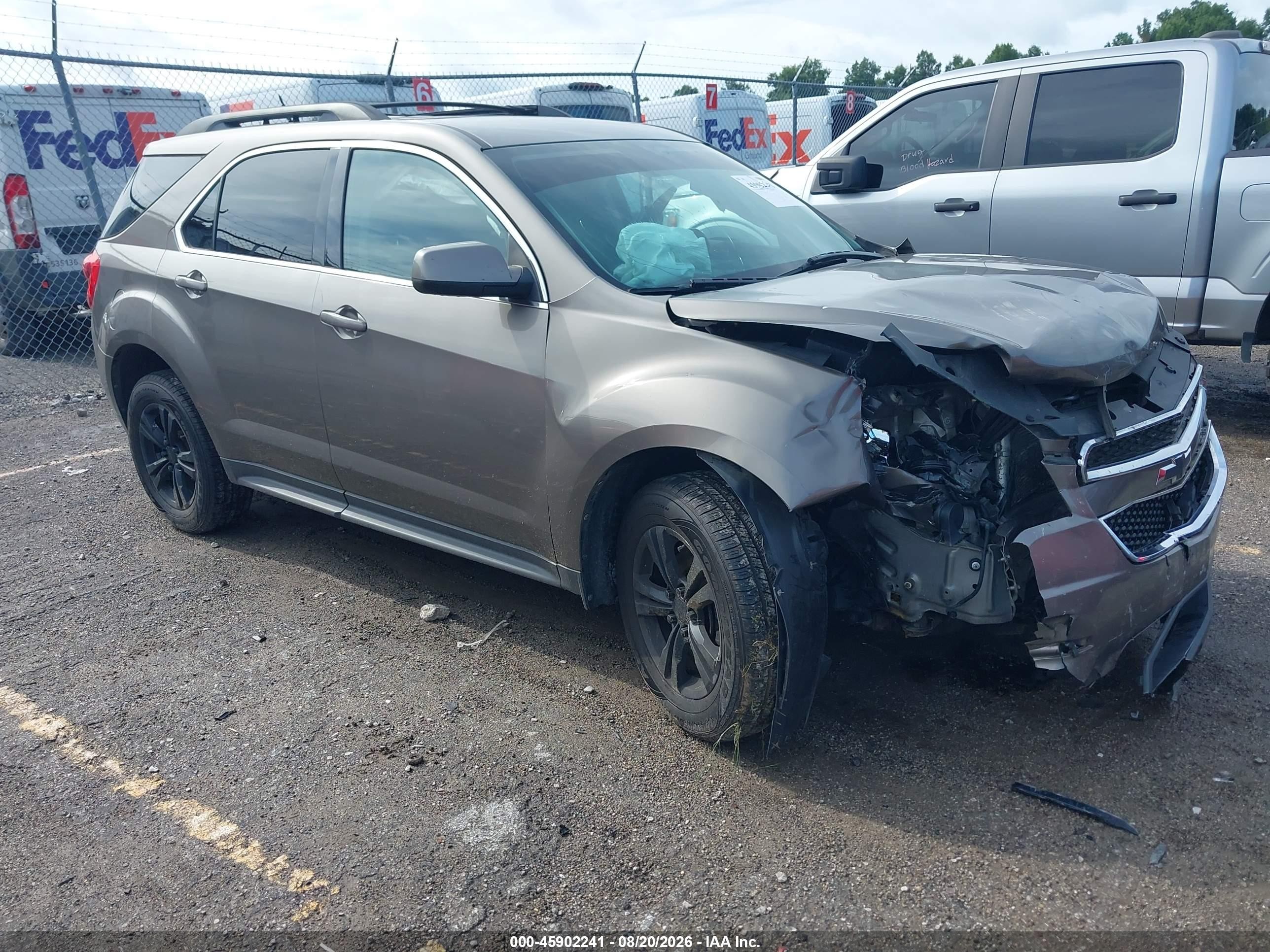 2012 Chevrolet Equinox Lt W/1lt Коричневый vin: 2GNFLEE51C6214145