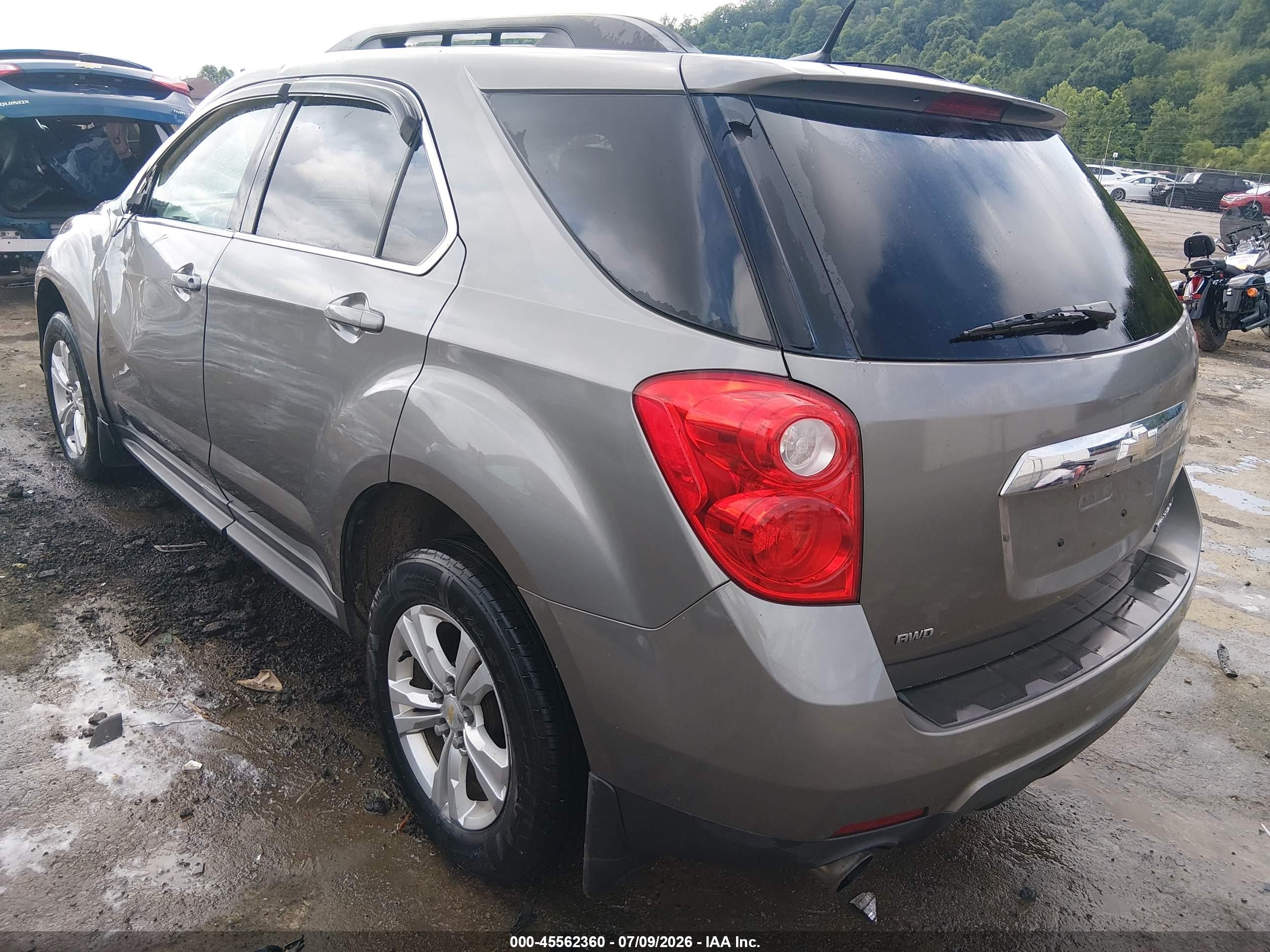 2012 Chevrolet Equinox Lt W/1lt Коричневый vin: 2GNFLEE53C6278039