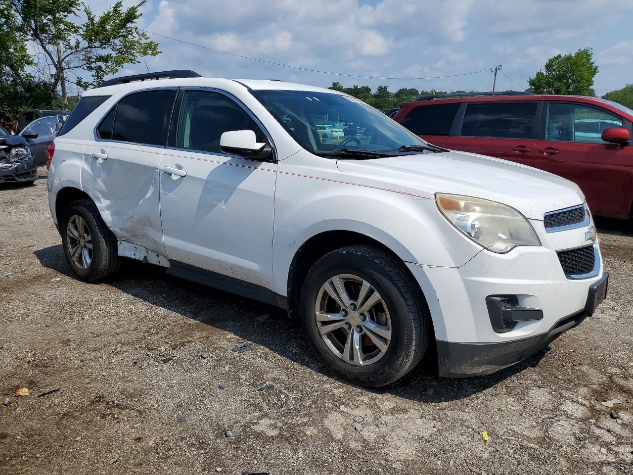 2012 Chevrolet Equinox Lt White vin: 2GNFLEE54C6105436