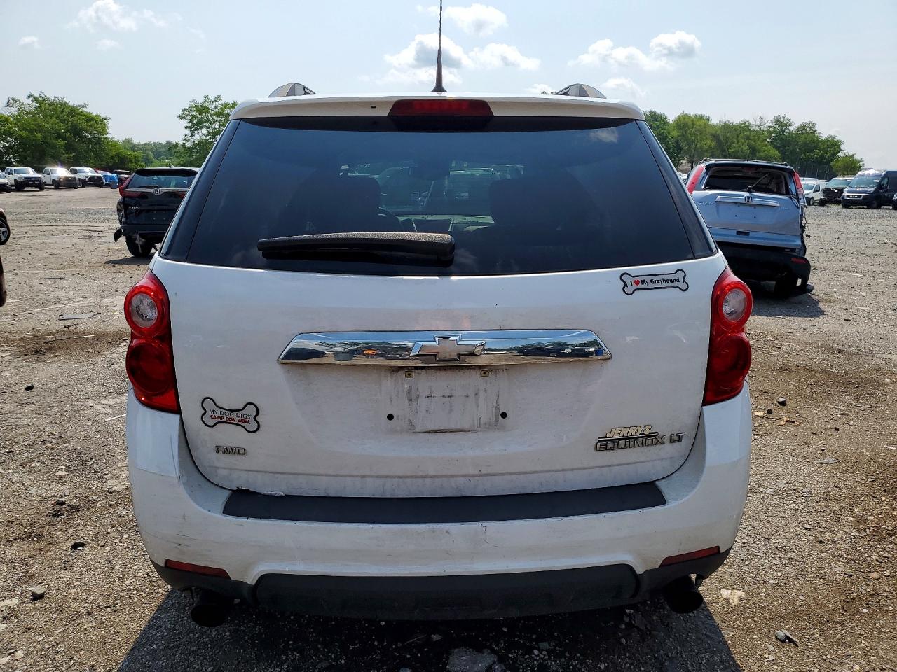 2012 Chevrolet Equinox Lt White vin: 2GNFLEE54C6105436