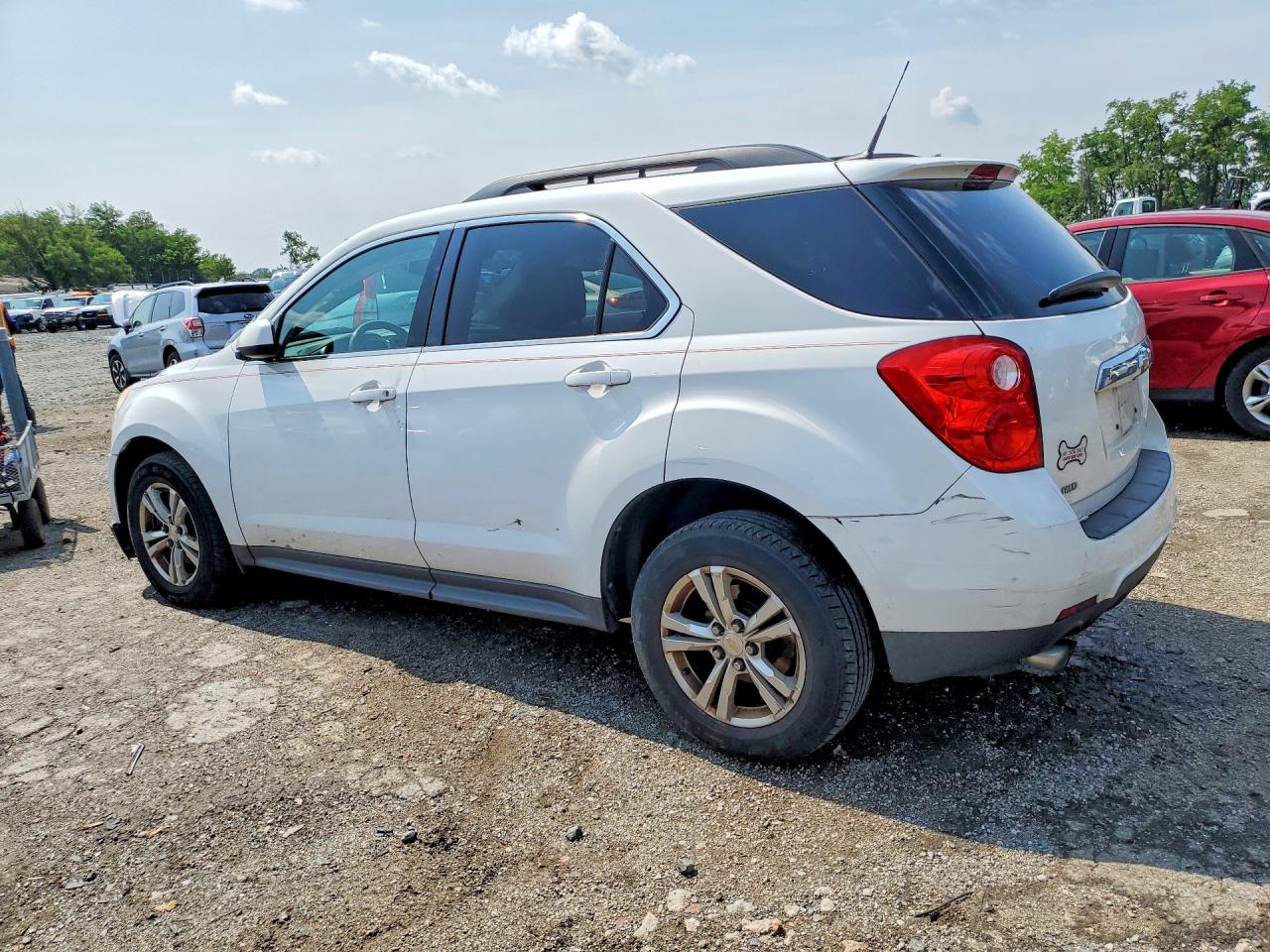 2012 Chevrolet Equinox Lt White vin: 2GNFLEE54C6105436
