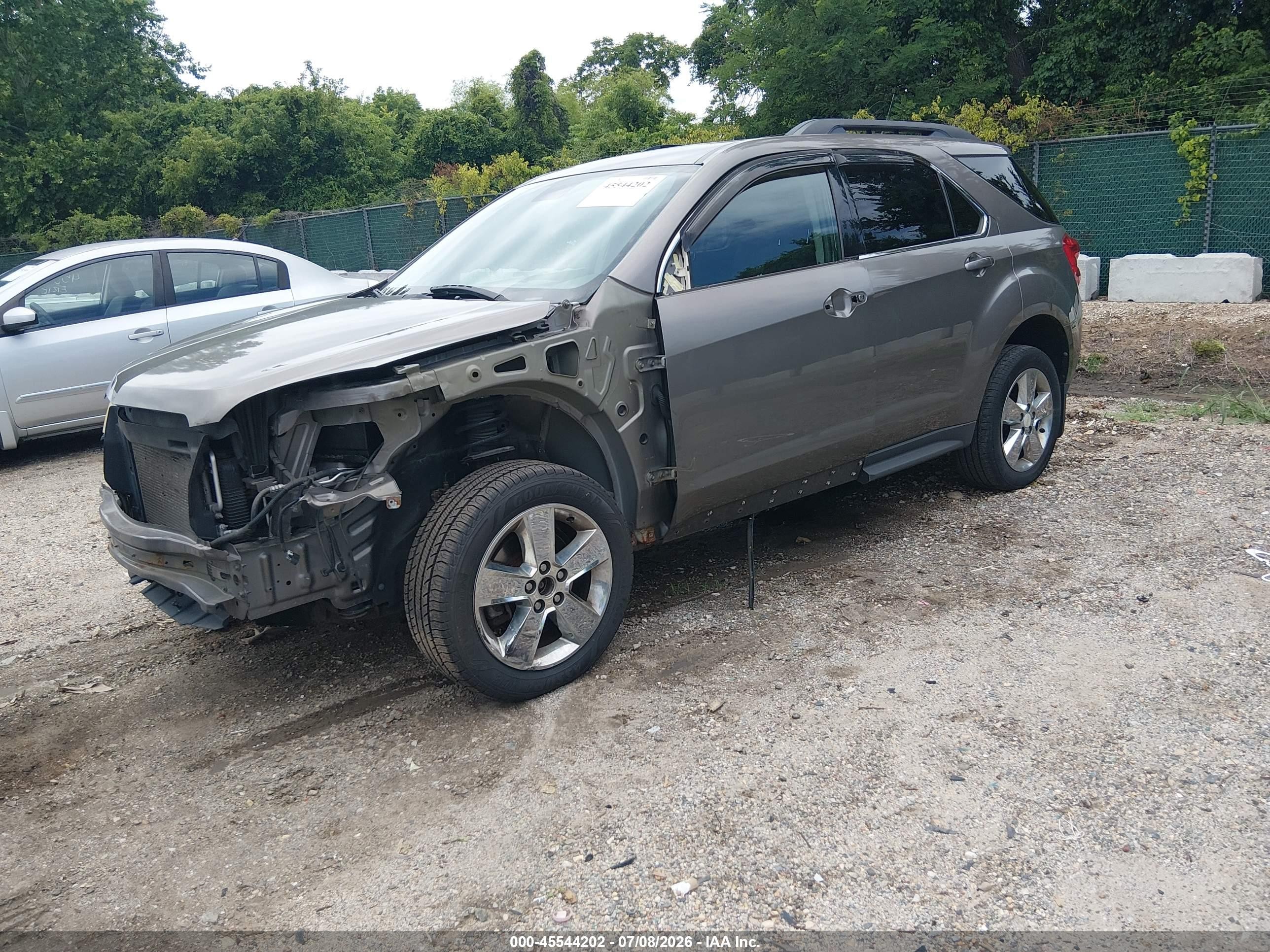 2012 Chevrolet Equinox Lt W/1lt Gray vin: 2GNFLEE55C6199956