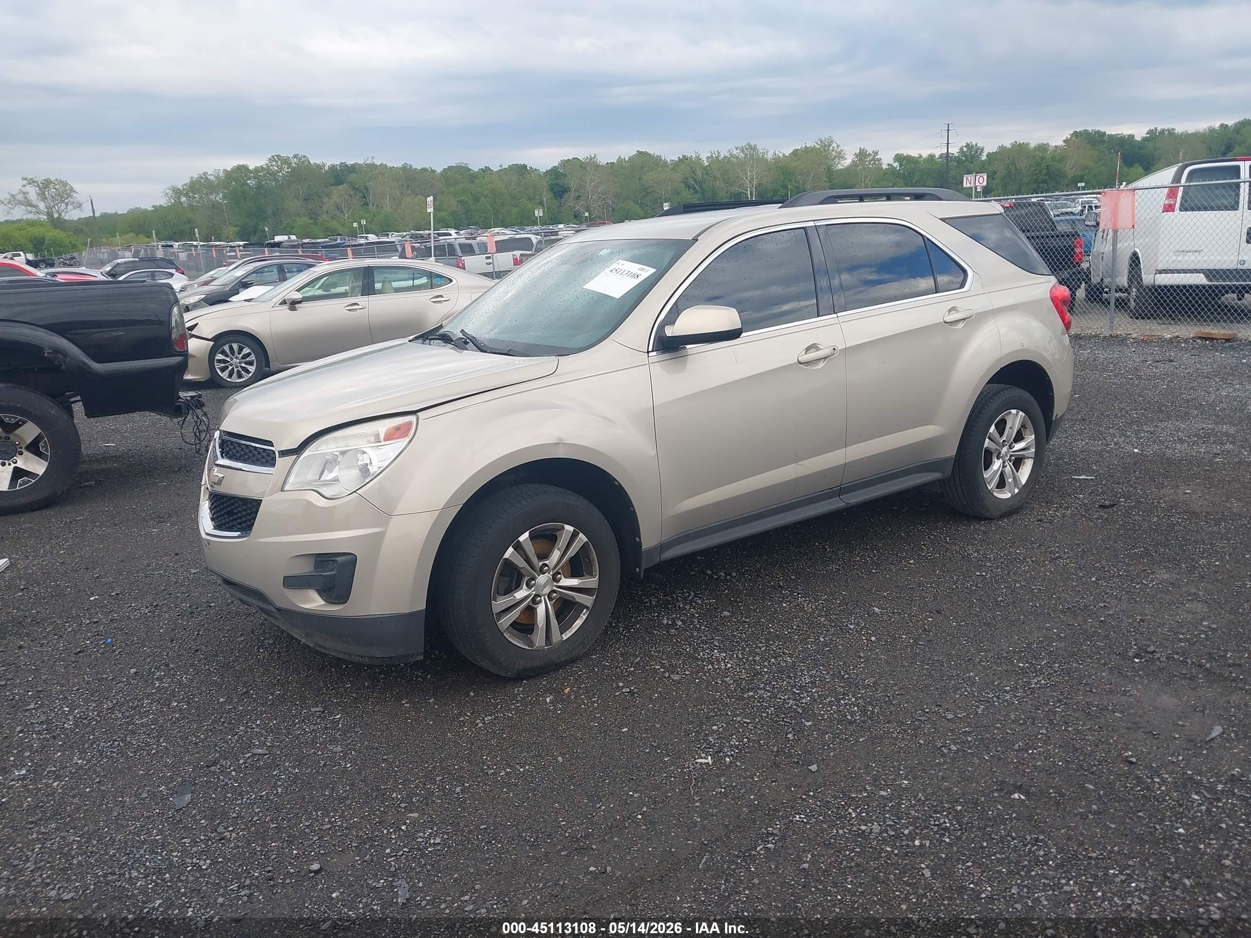 2012 Chevrolet Equinox 1lt Золотой vin: 2GNFLEE55C6289771