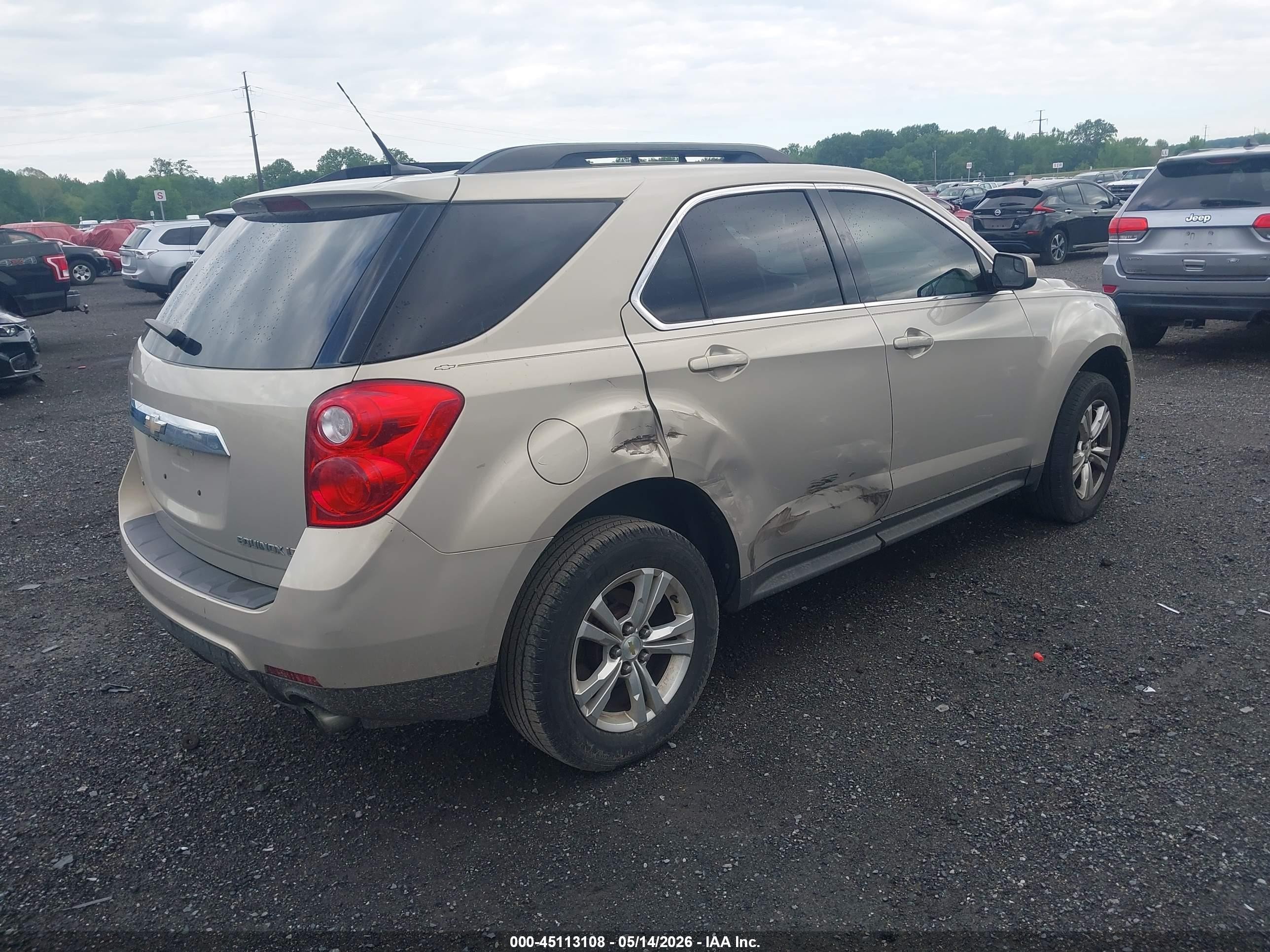 2012 Chevrolet Equinox 1lt Золотой vin: 2GNFLEE55C6289771