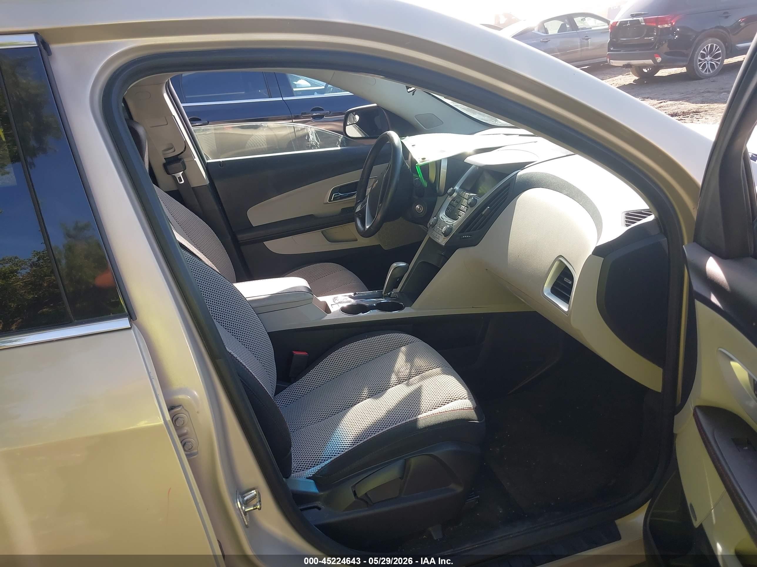 2012 Chevrolet Equinox 1lt Бежевый vin: 2GNFLEE5XC6245569