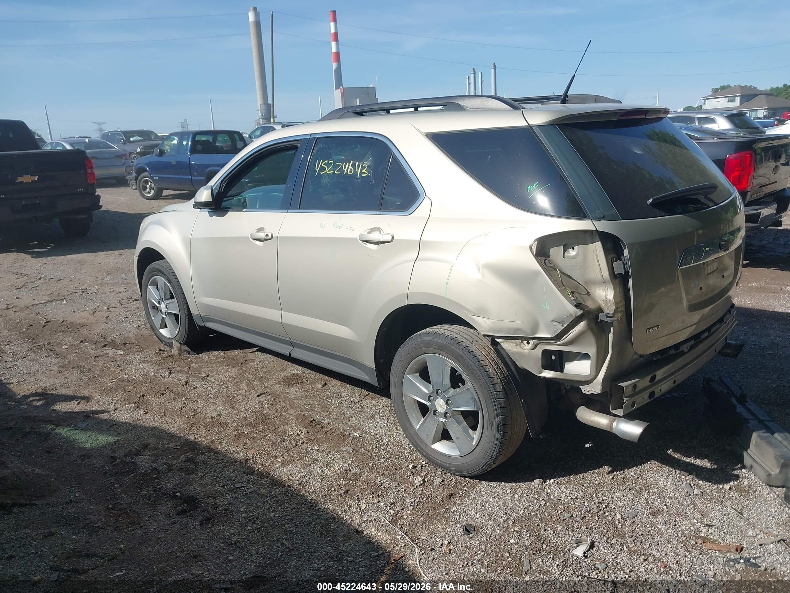 2012 Chevrolet Equinox 1lt Бежевый vin: 2GNFLEE5XC6245569