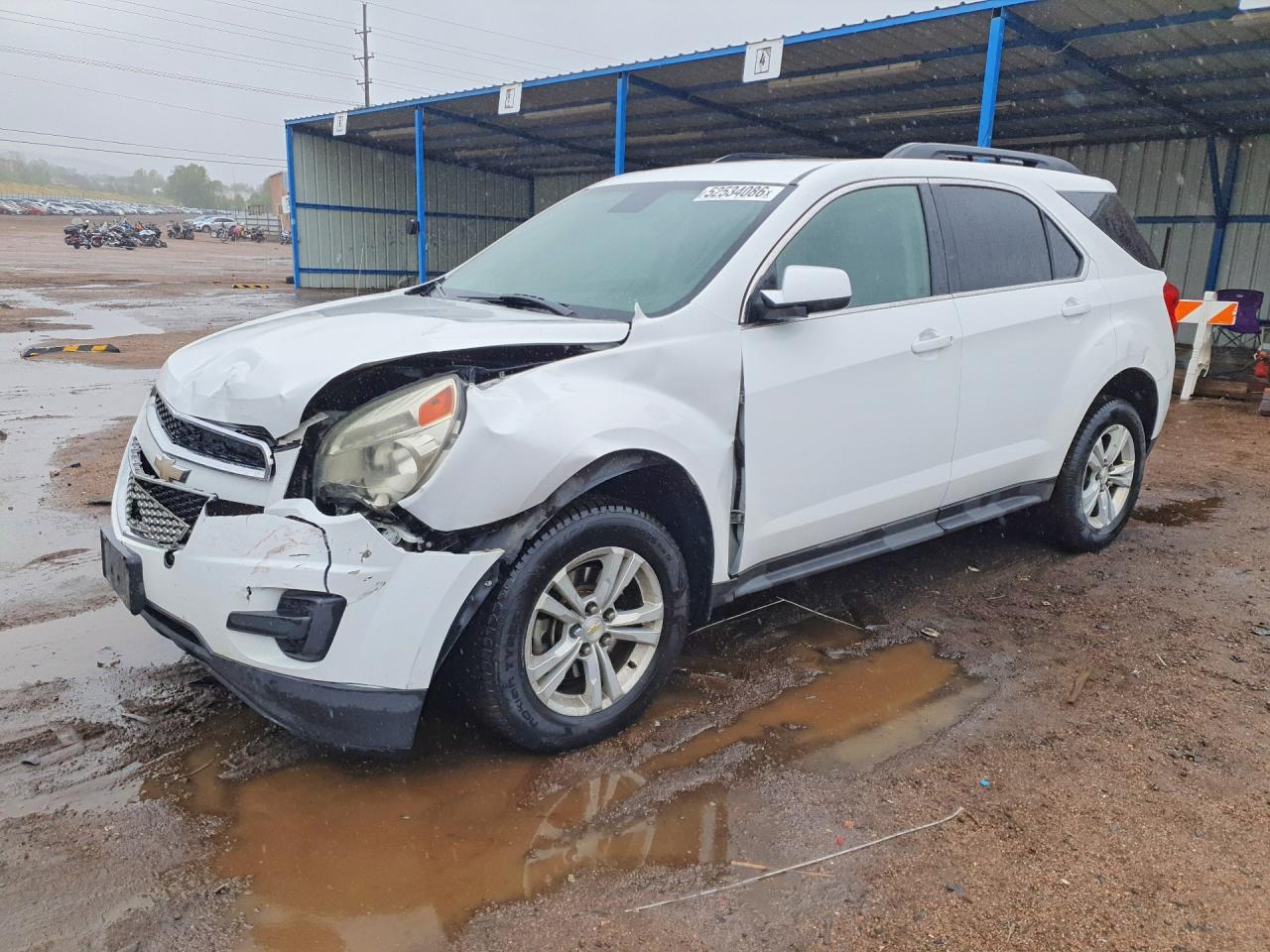 2012 Chevrolet Equinox Lt White vin: 2GNFLEE5XC6327673
