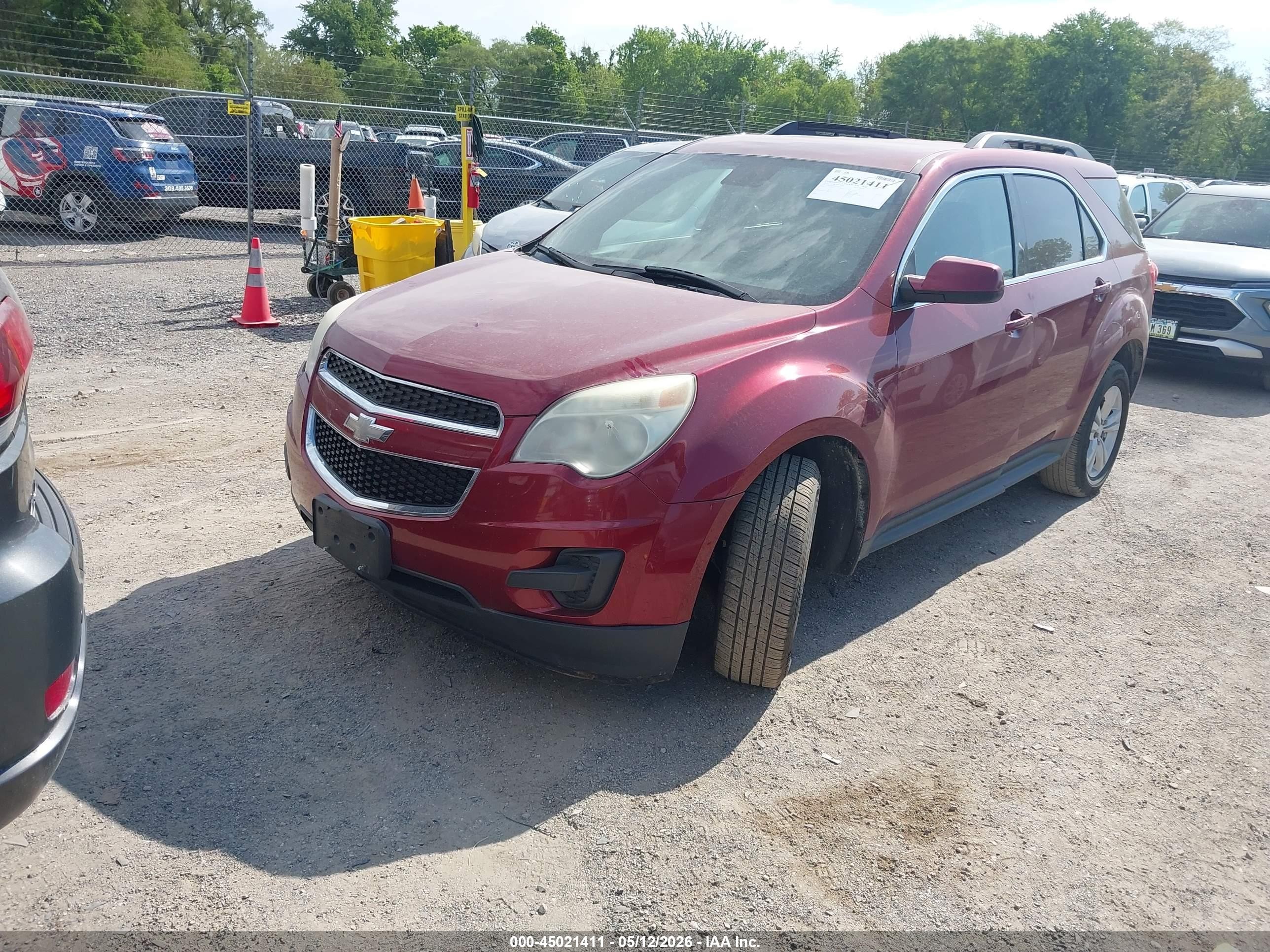 2012 Chevrolet Equinox 1lt Red vin: 2GNFLEEK0C6322052