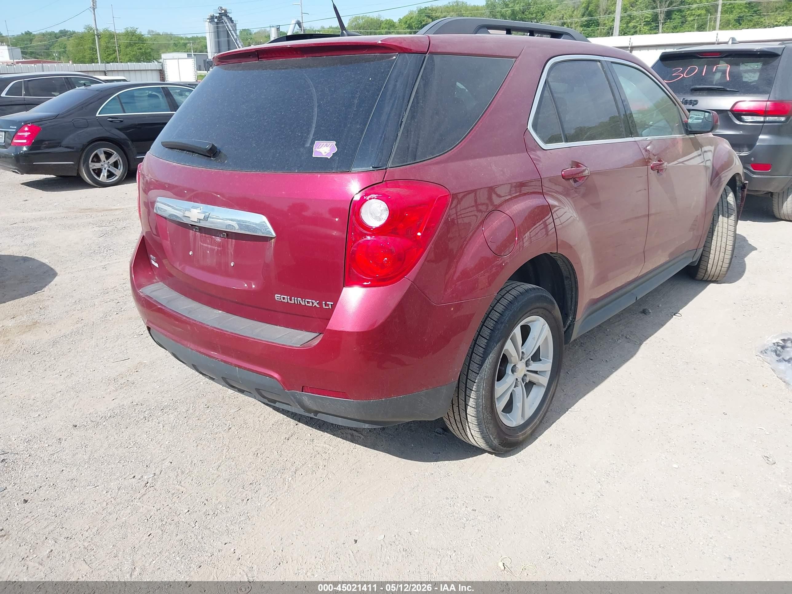 2012 Chevrolet Equinox 1lt Red vin: 2GNFLEEK0C6322052