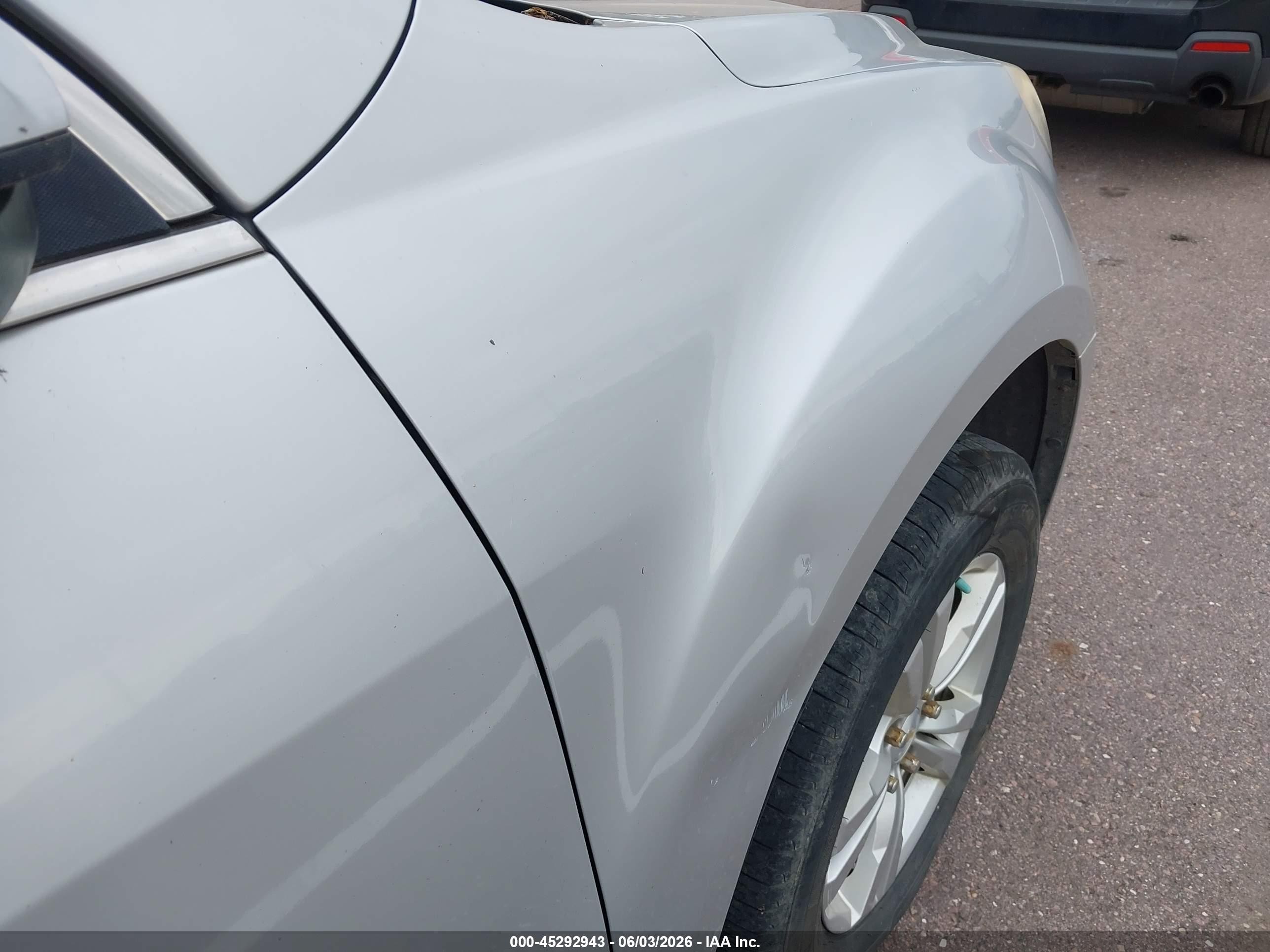 2013 Chevrolet Equinox 1lt Silver vin: 2GNFLEEK0D6105330