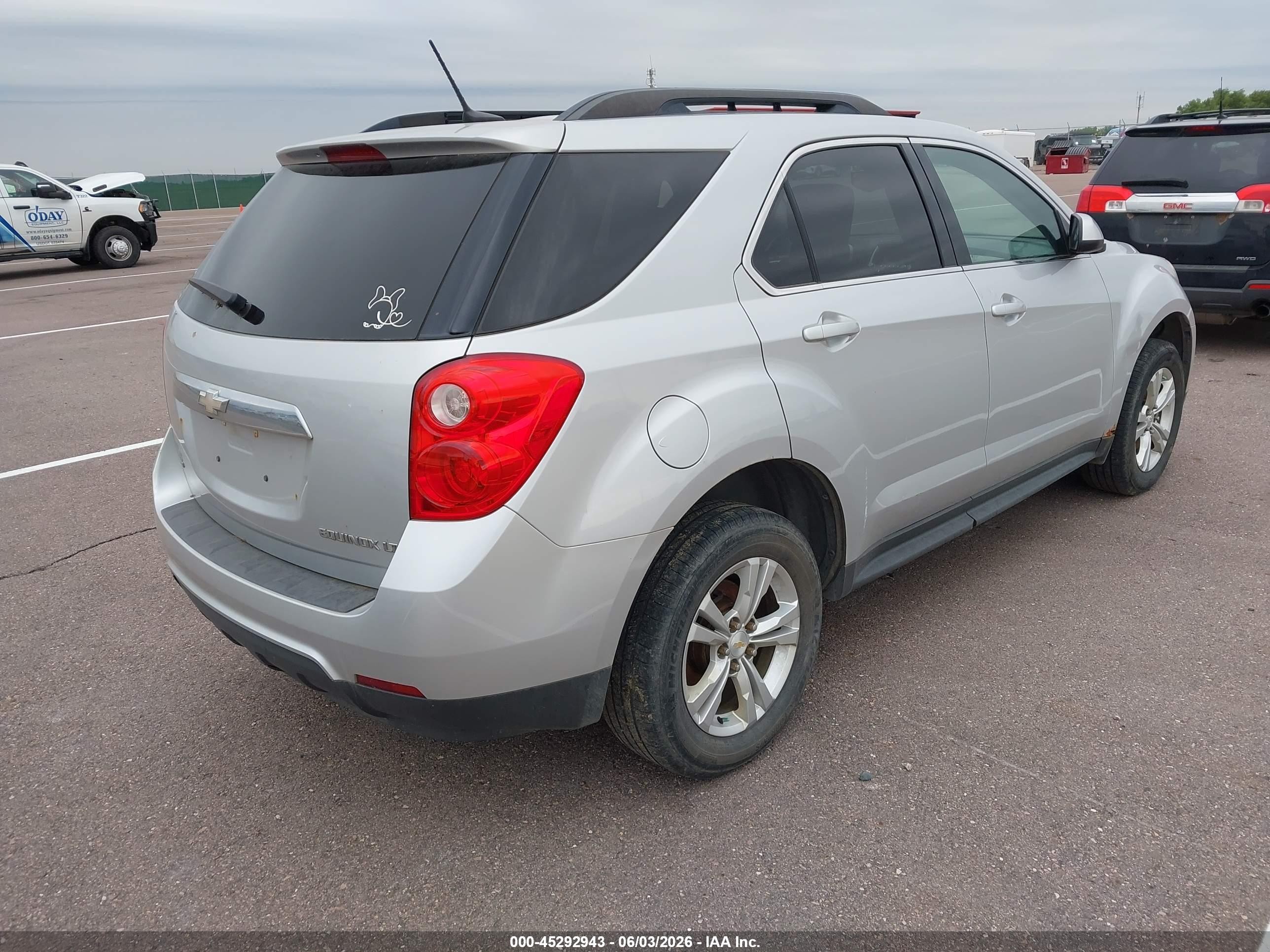 2013 Chevrolet Equinox 1lt Silver vin: 2GNFLEEK0D6105330