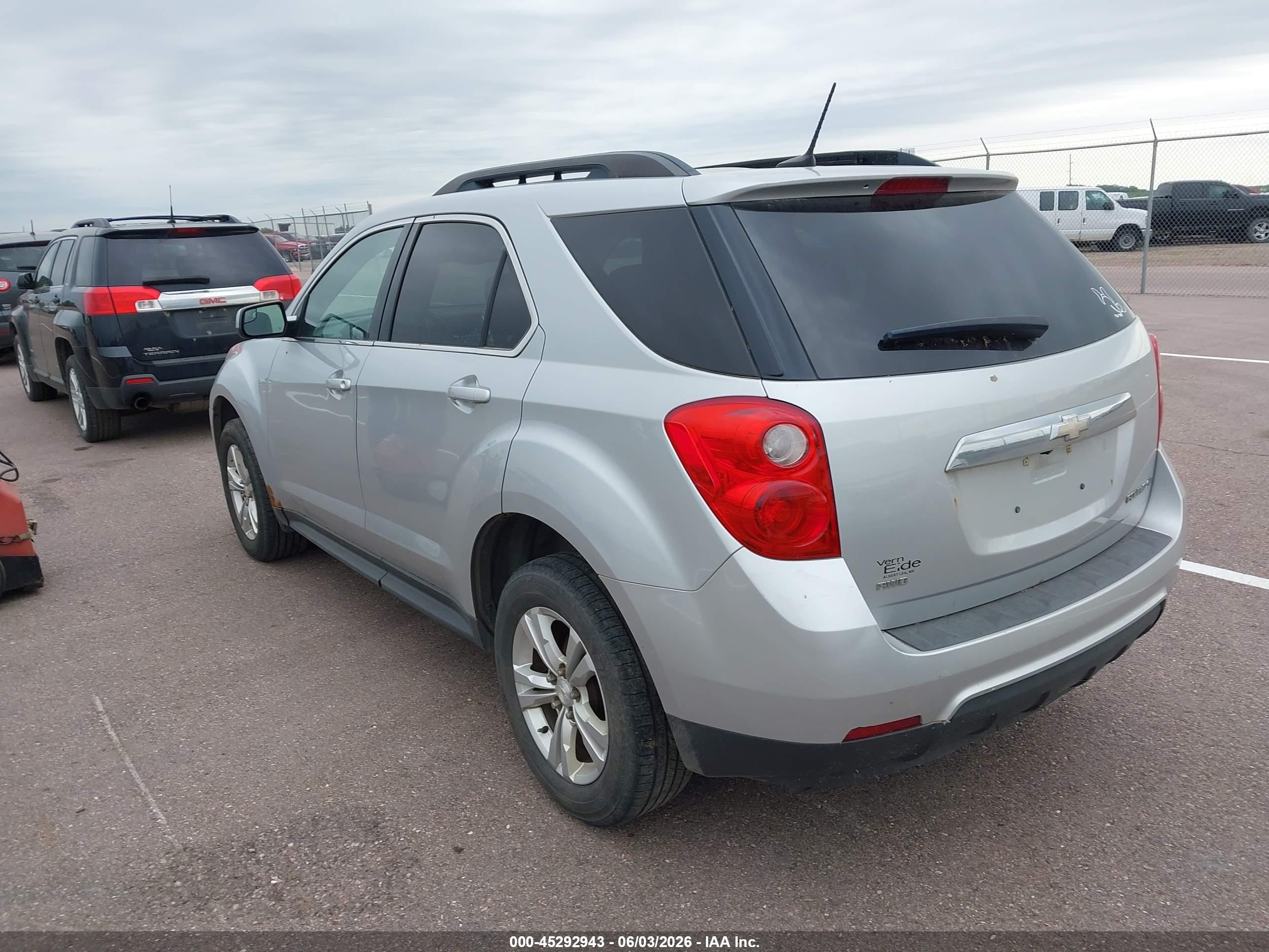 2013 Chevrolet Equinox 1lt Silver vin: 2GNFLEEK0D6105330
