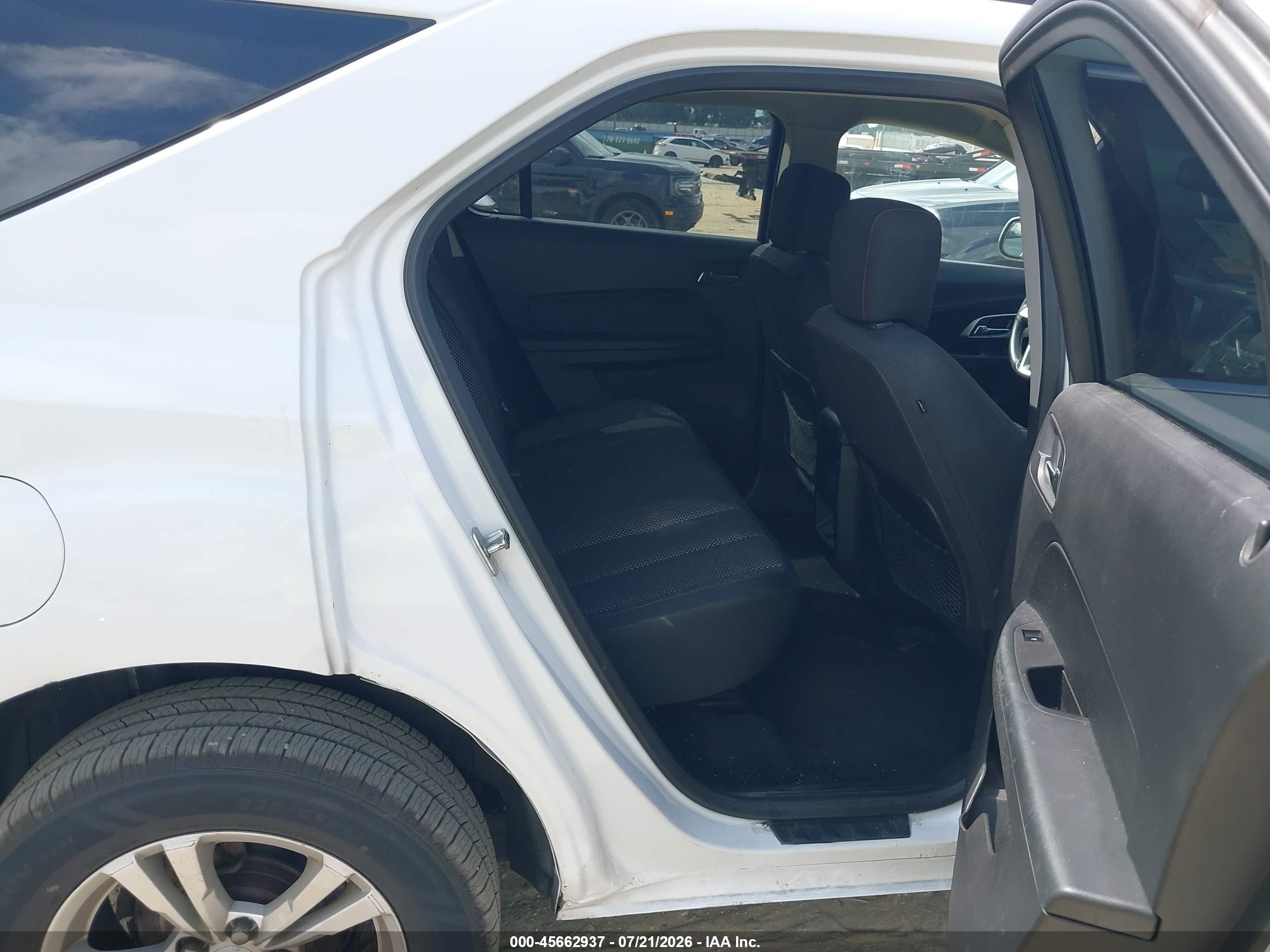 2013 Chevrolet Equinox 1lt White vin: 2GNFLEEK0D6188368