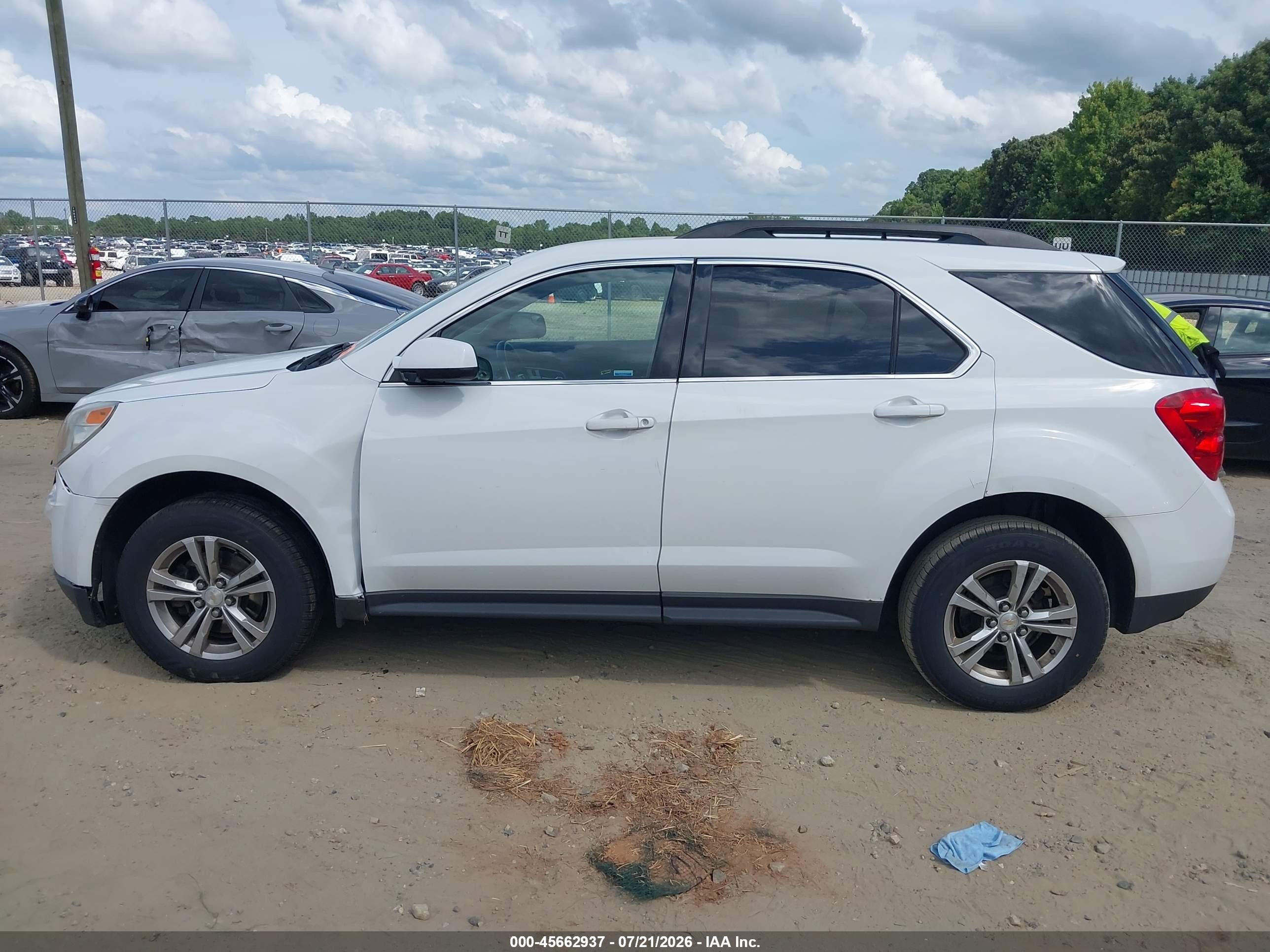 2013 Chevrolet Equinox 1lt White vin: 2GNFLEEK0D6188368