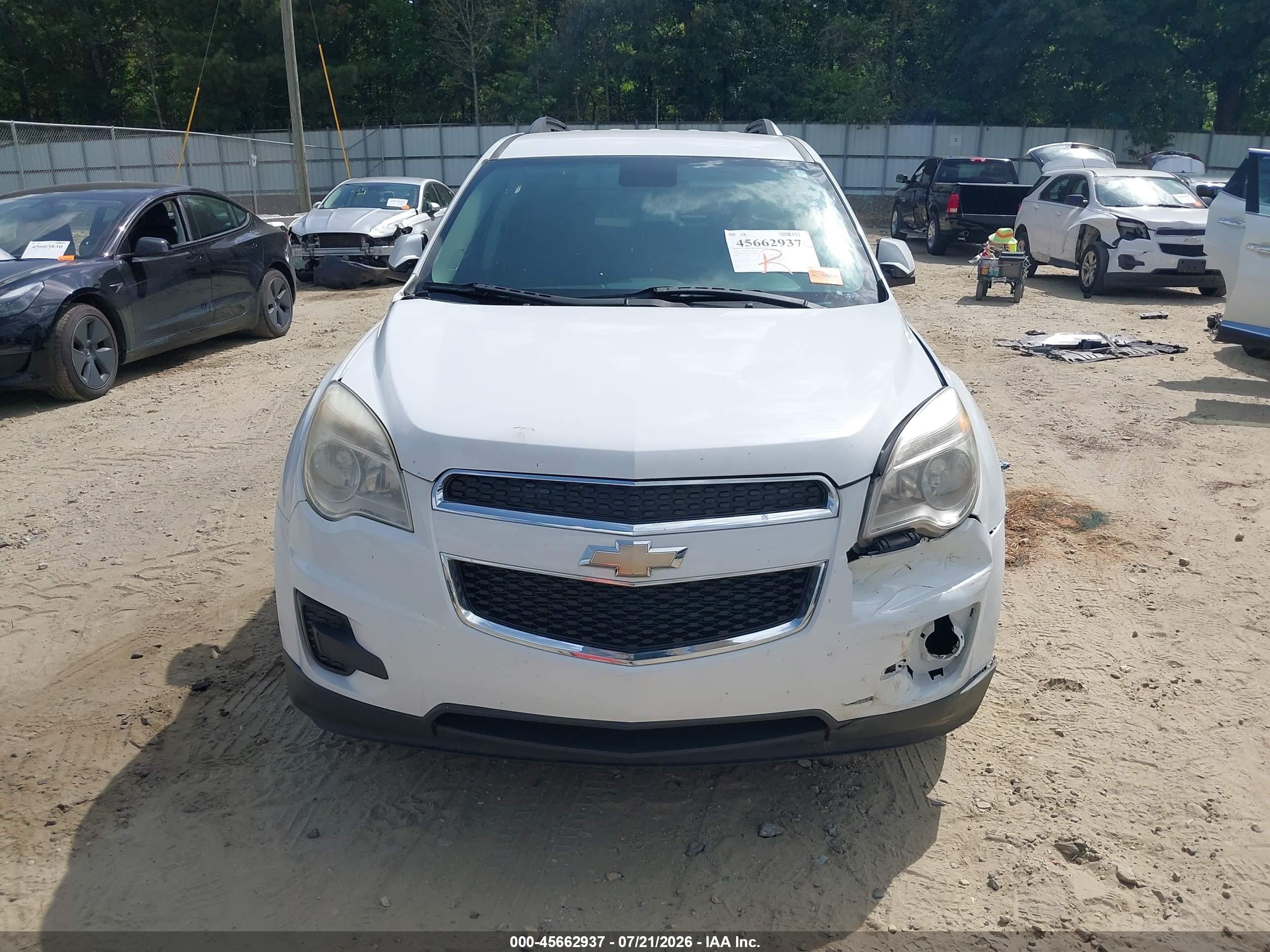 2013 Chevrolet Equinox 1lt White vin: 2GNFLEEK0D6188368