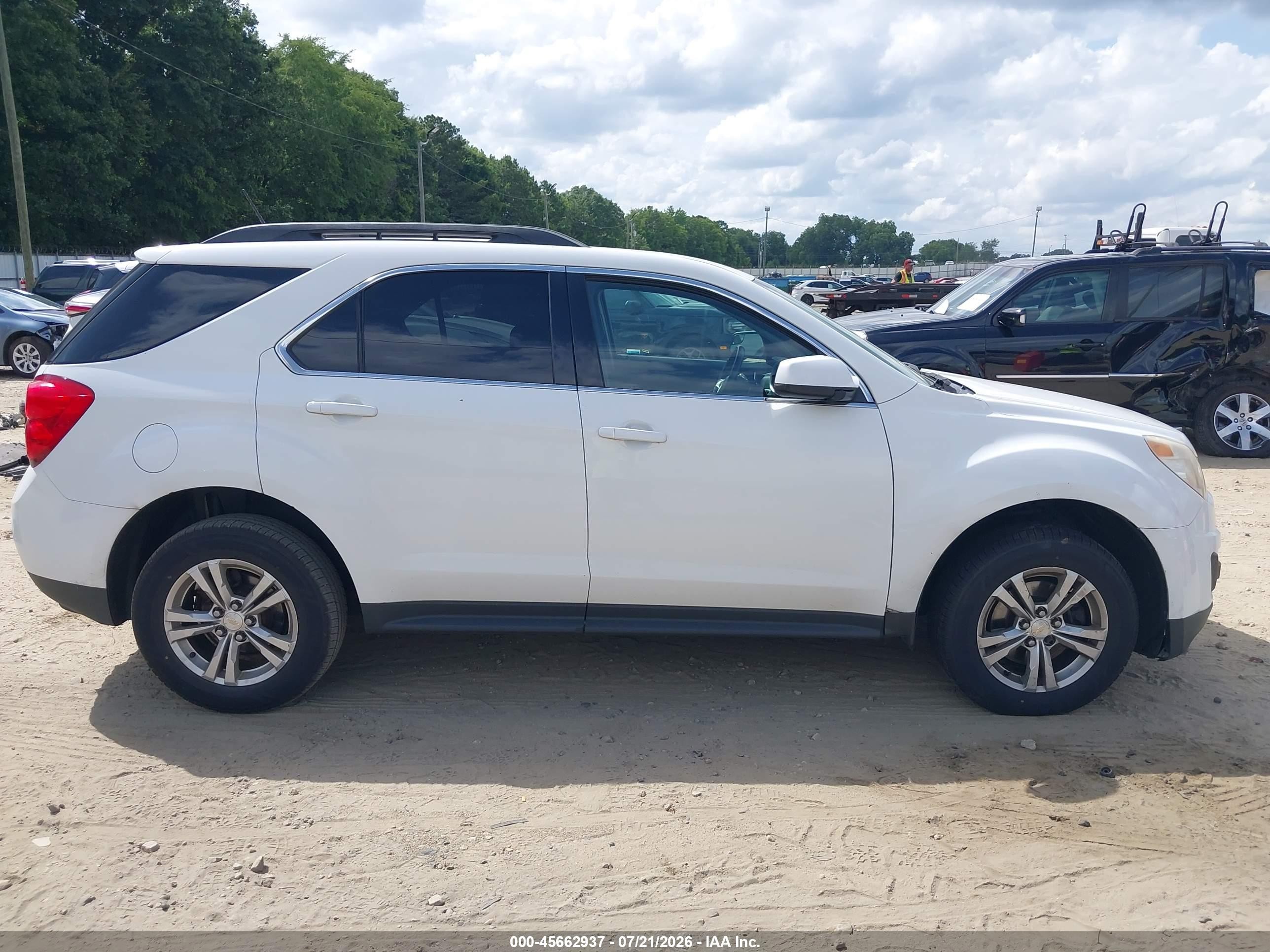 2013 Chevrolet Equinox 1lt White vin: 2GNFLEEK0D6188368