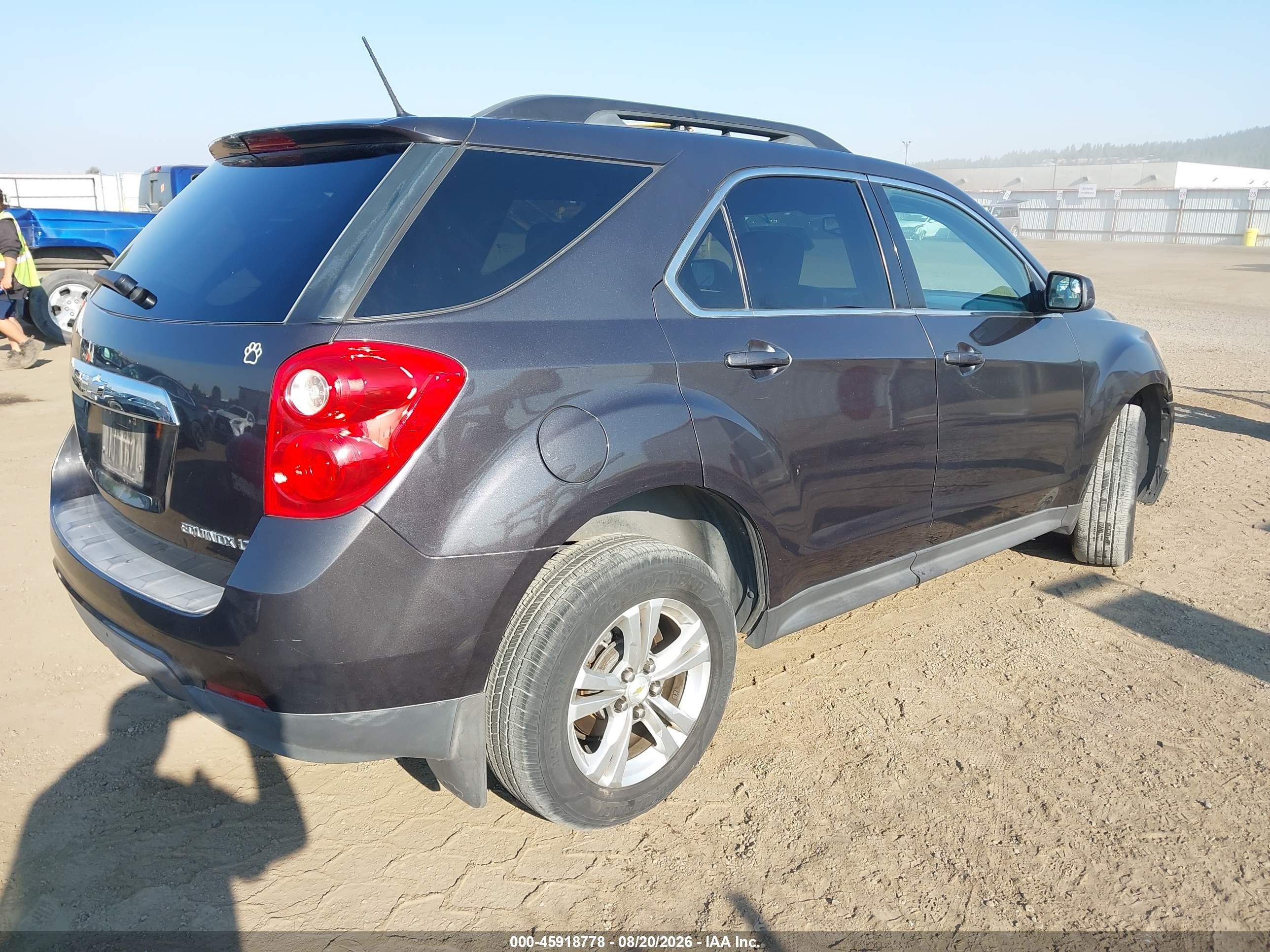 2013 Chevrolet Equinox Lt Gray vin: 2GNFLEEK0D6202849