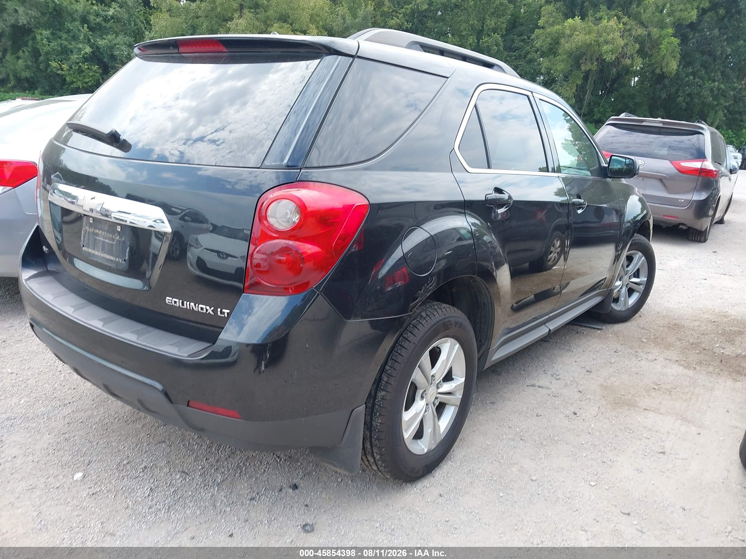 2013 Chevrolet Equinox Lt Black vin: 2GNFLEEK0D6284341