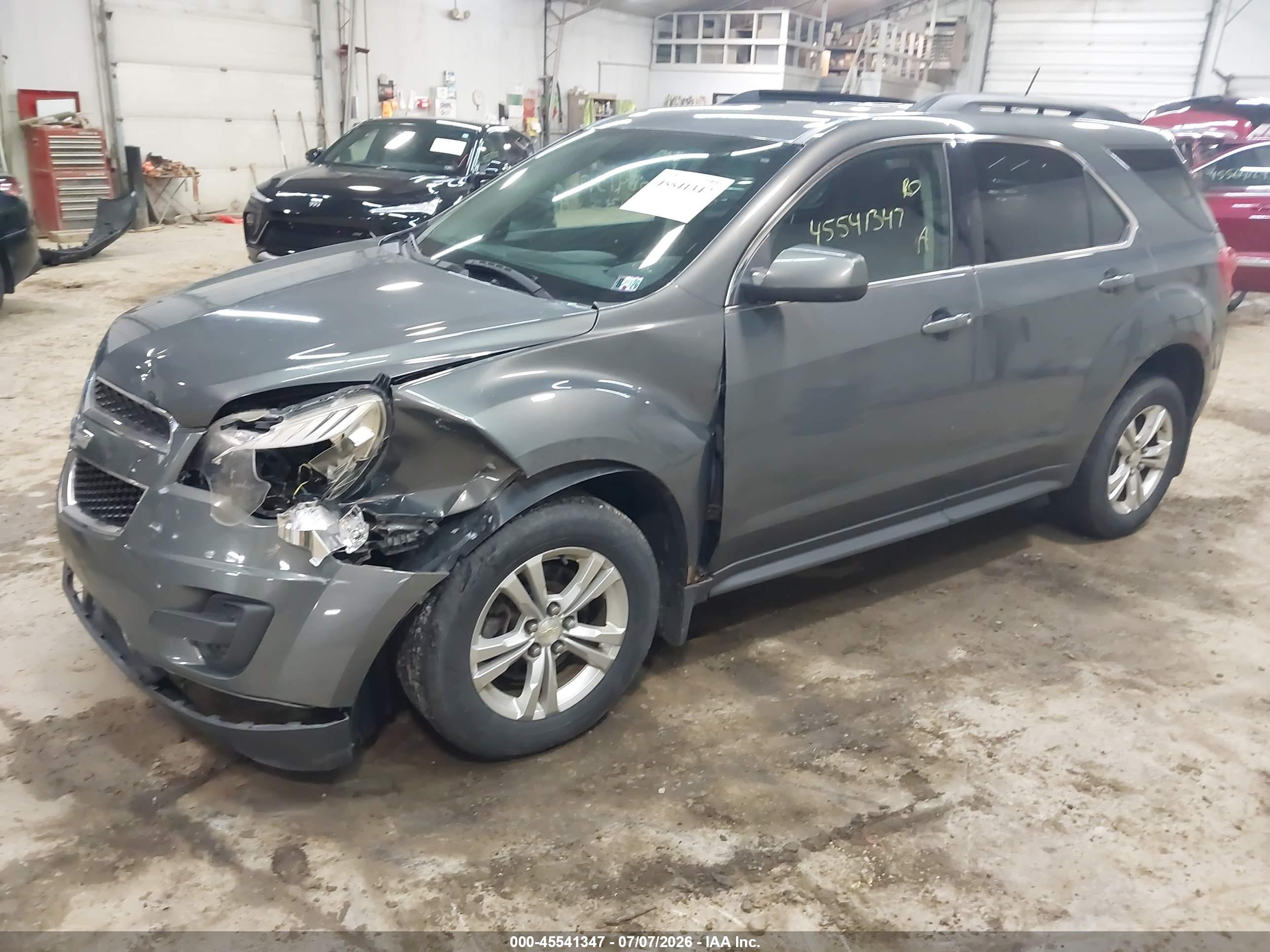 2013 Chevrolet Equinox Lt Gray vin: 2GNFLEEK0D6344117
