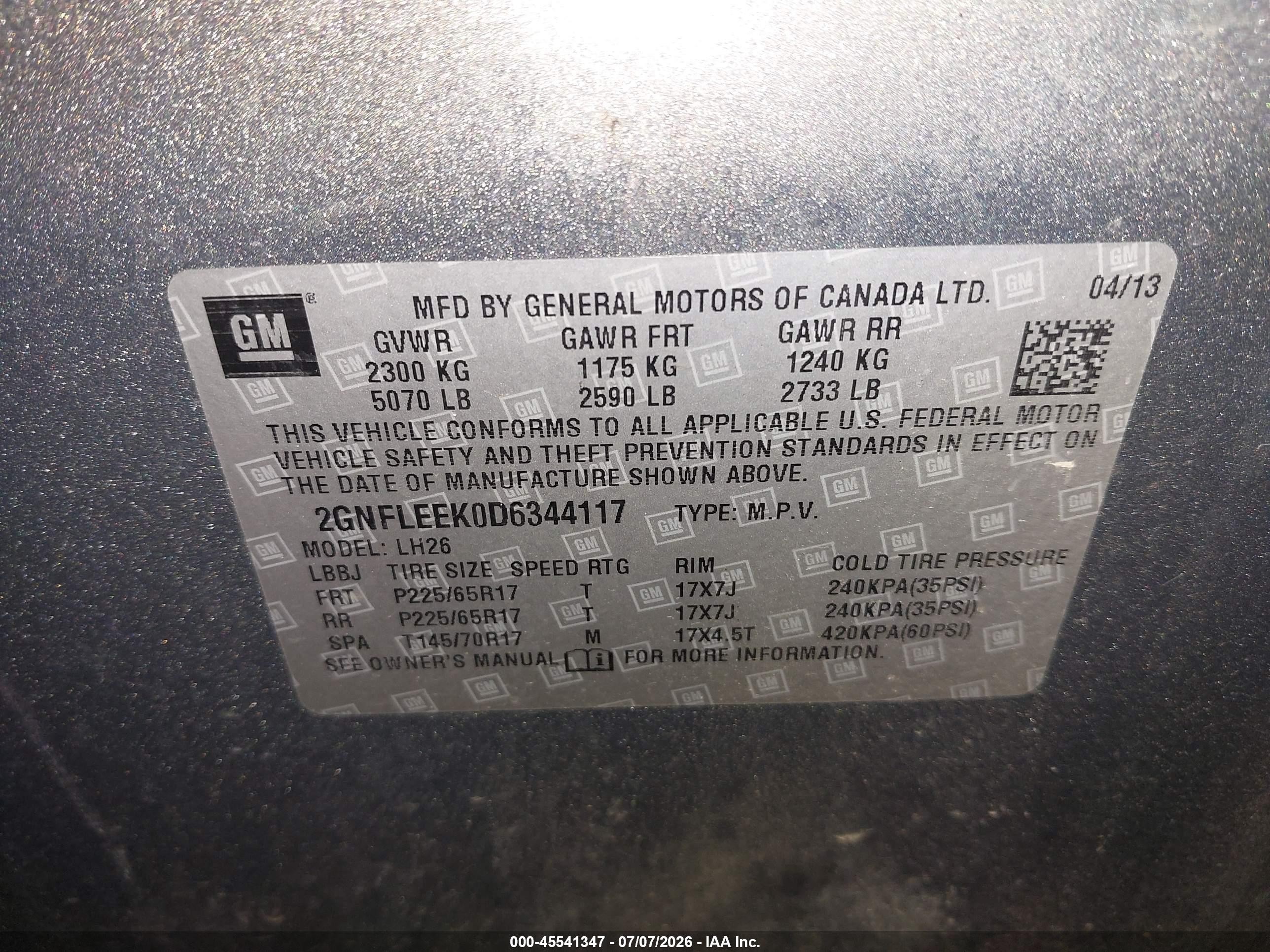 2013 Chevrolet Equinox Lt Gray vin: 2GNFLEEK0D6344117