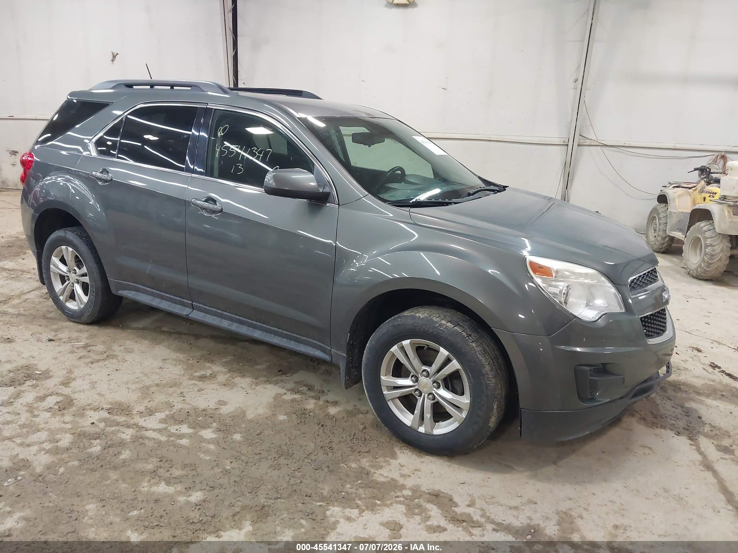 2013 Chevrolet Equinox Lt Gray vin: 2GNFLEEK0D6344117