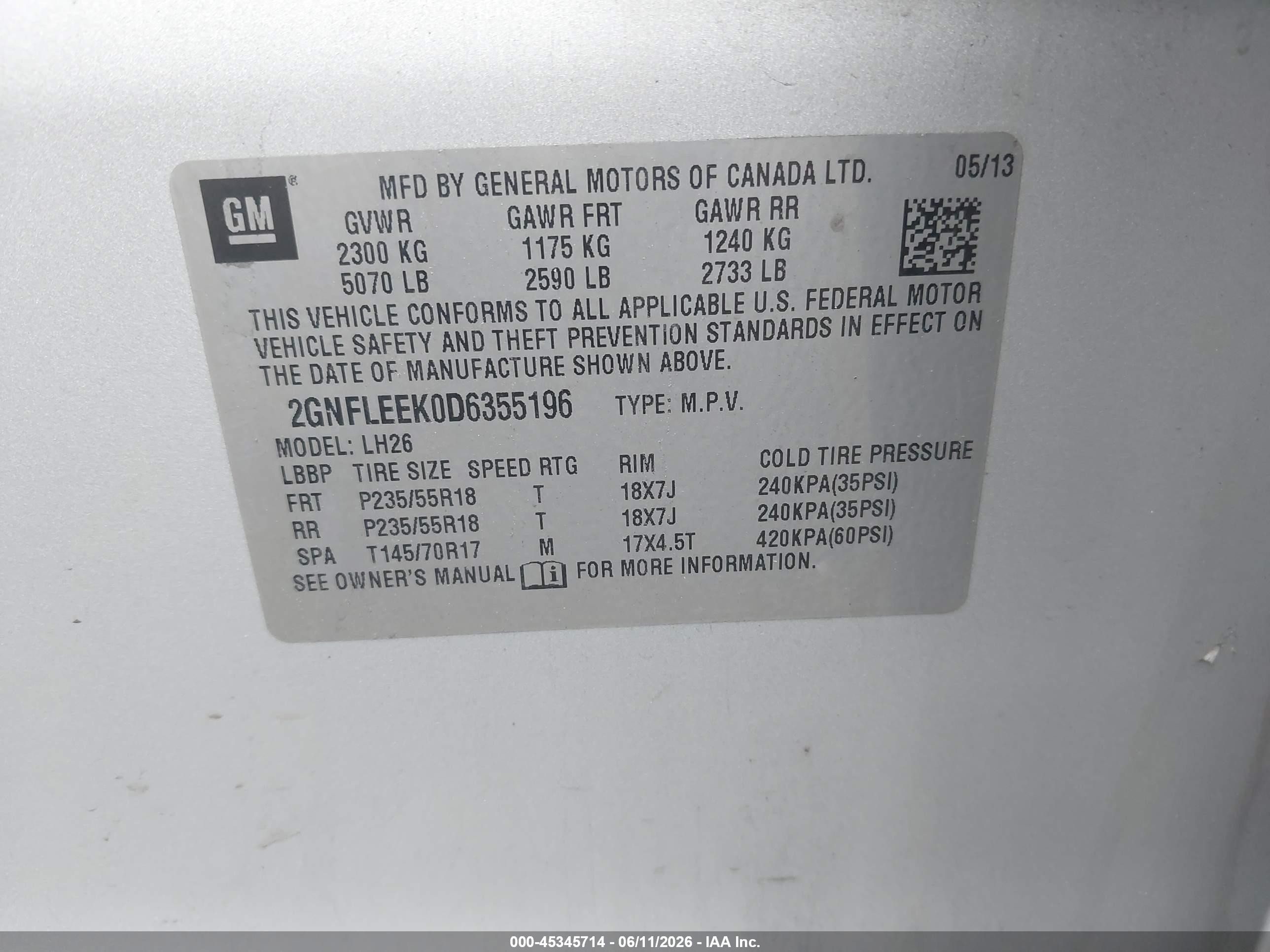 2013 Chevrolet Equinox 1lt Silver vin: 2GNFLEEK0D6355196