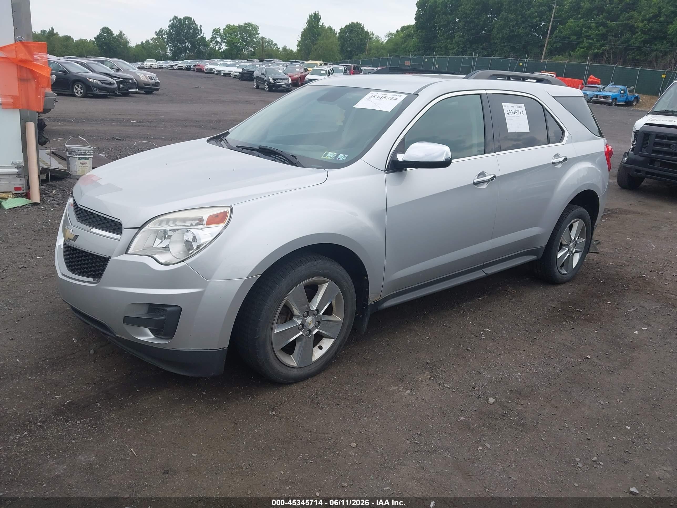 2013 Chevrolet Equinox 1lt Silver vin: 2GNFLEEK0D6355196