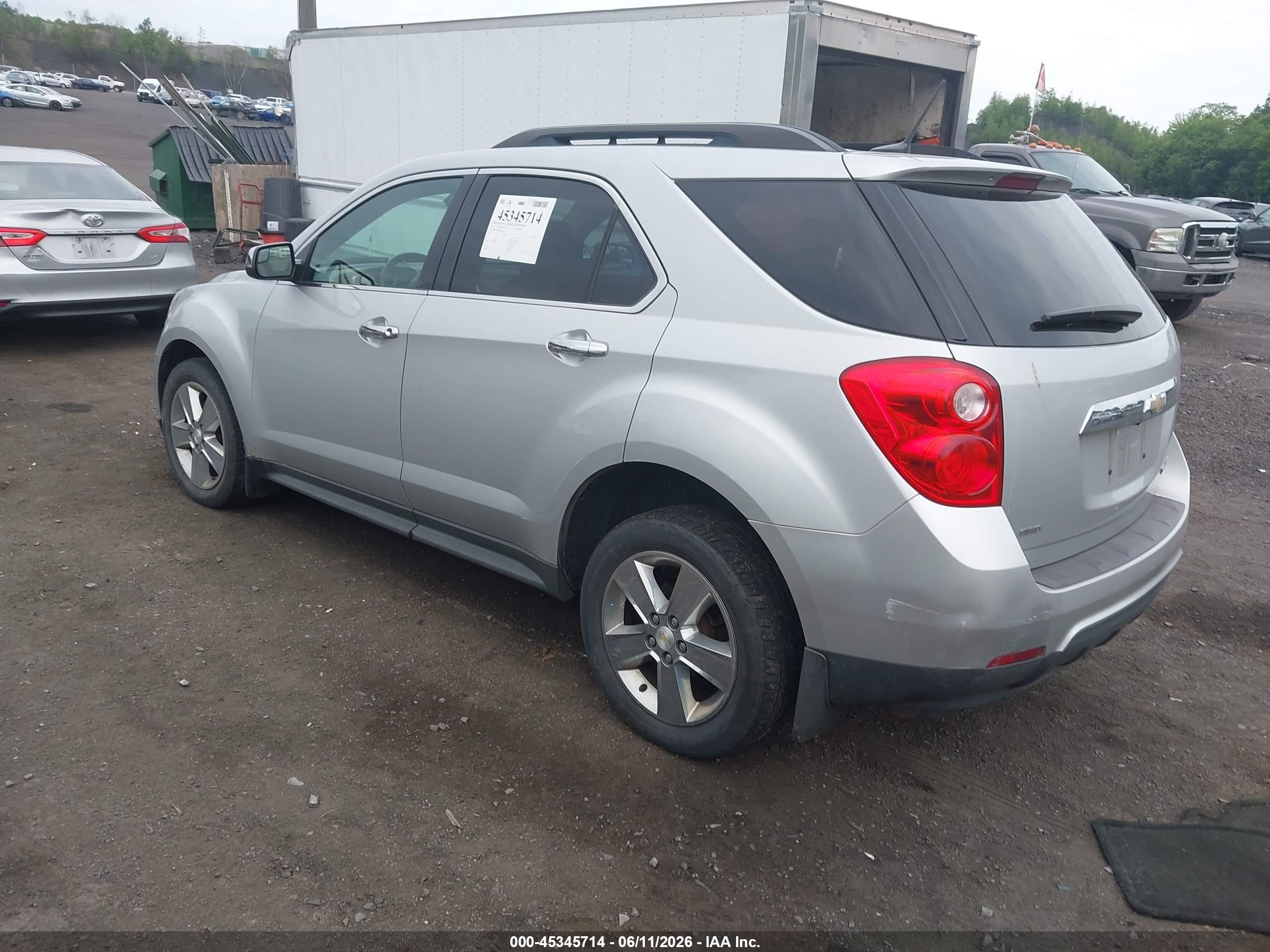 2013 Chevrolet Equinox 1lt Silver vin: 2GNFLEEK0D6355196