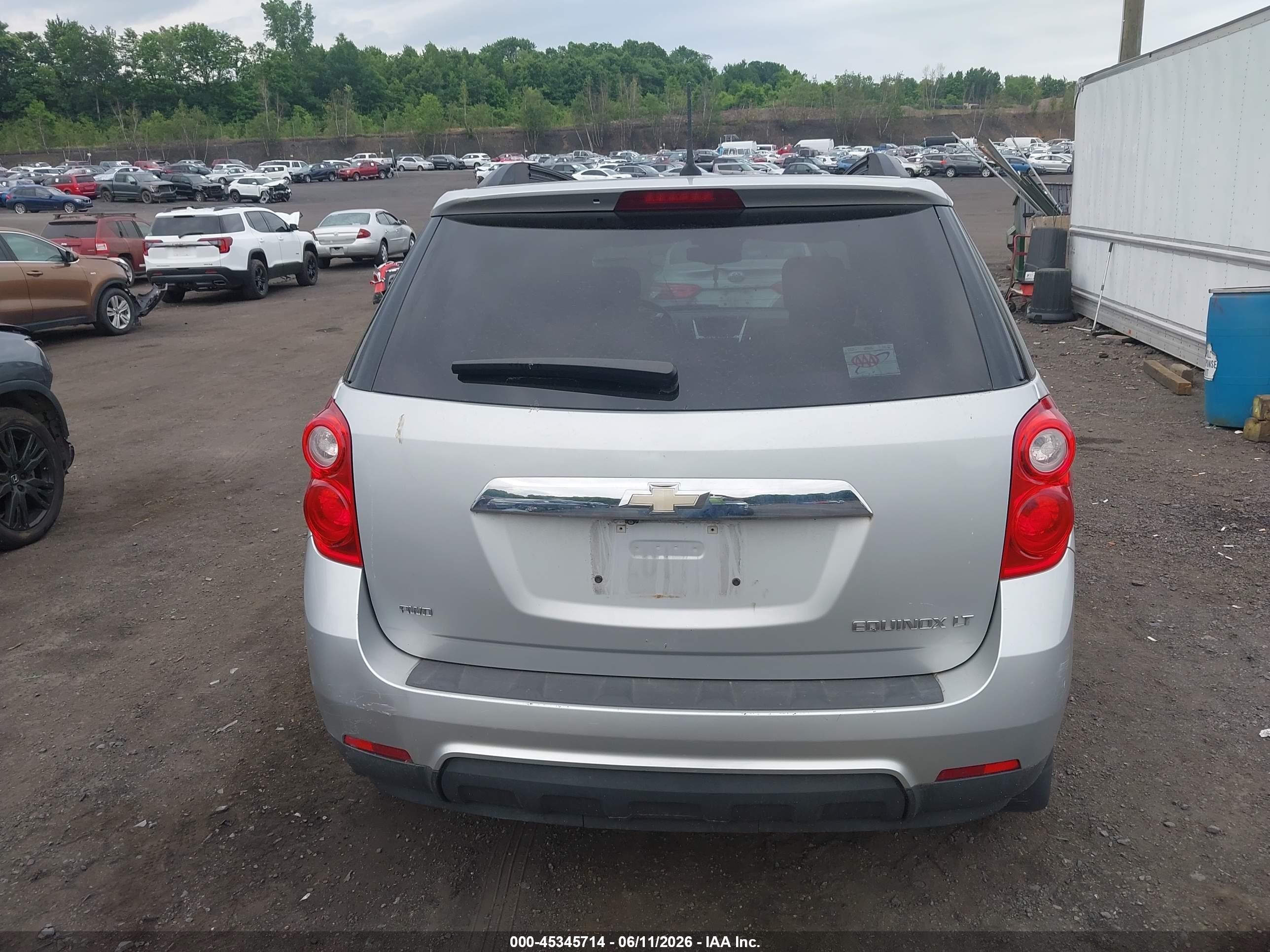 2013 Chevrolet Equinox 1lt Silver vin: 2GNFLEEK0D6355196