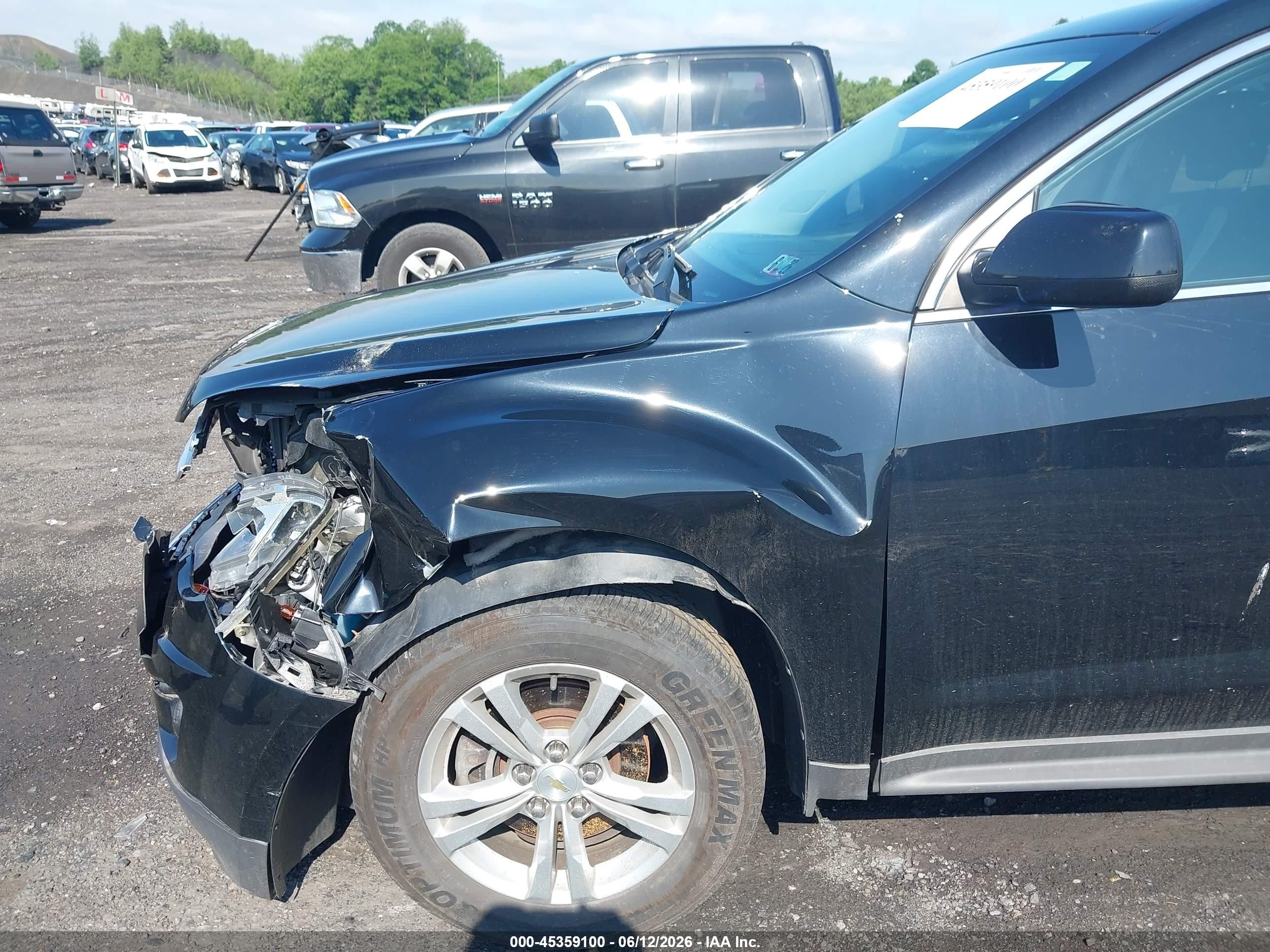2013 Chevrolet Equinox 1lt Black vin: 2GNFLEEK0D6377182