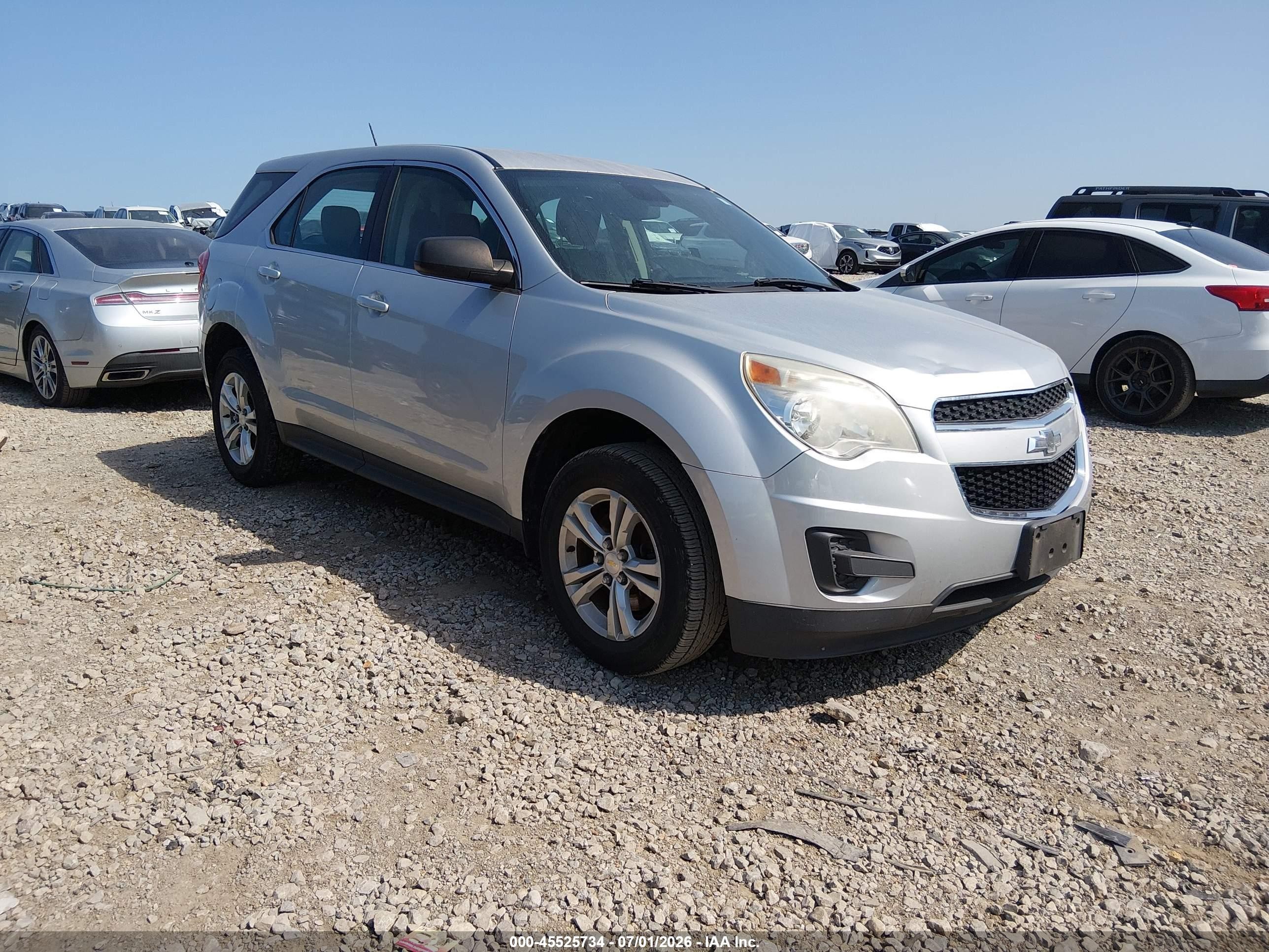 2014 Chevrolet Equinox Ls Silver vin: 2GNFLEEK0E6225503