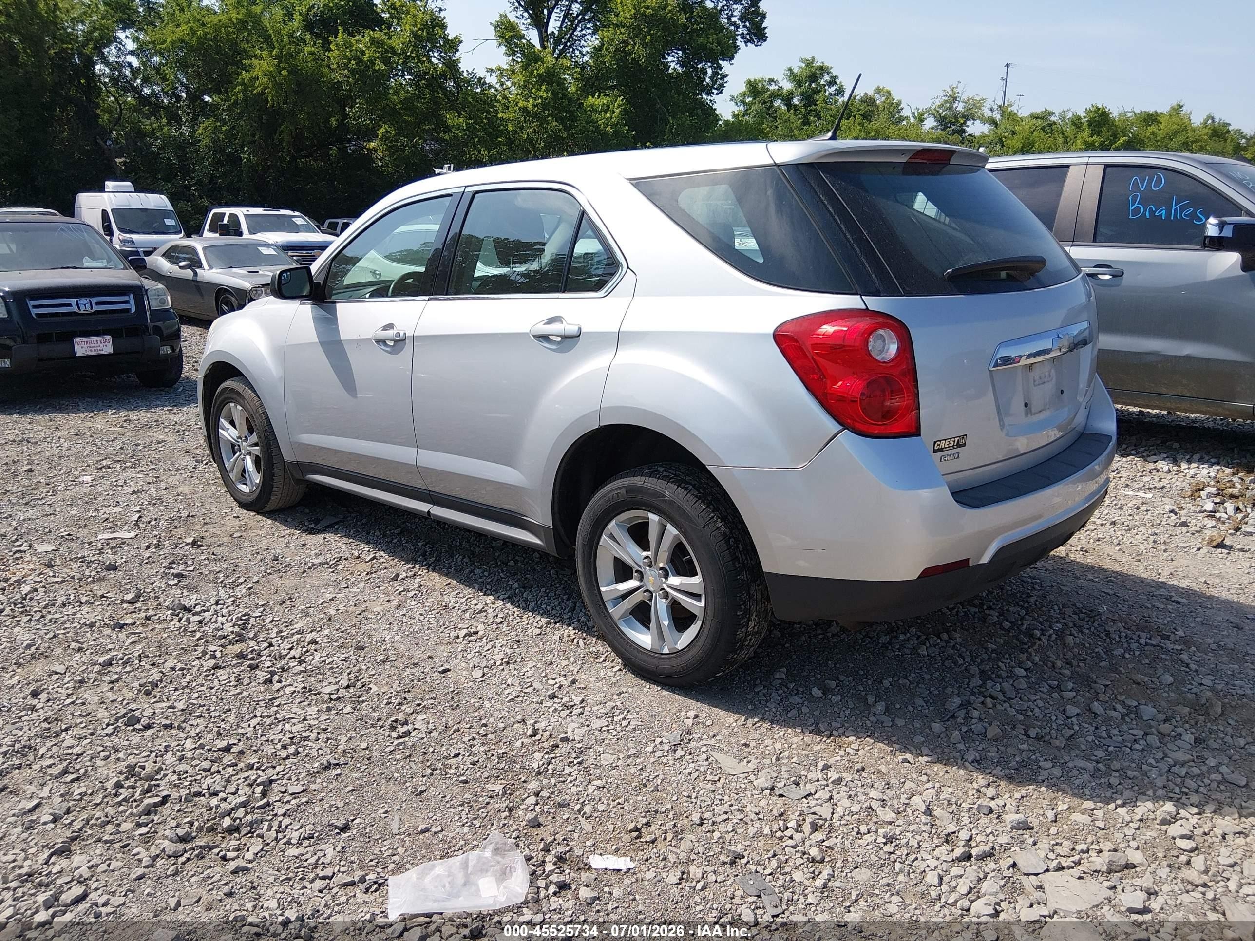 2014 Chevrolet Equinox Ls Серебряный vin: 2GNFLEEK0E6225503