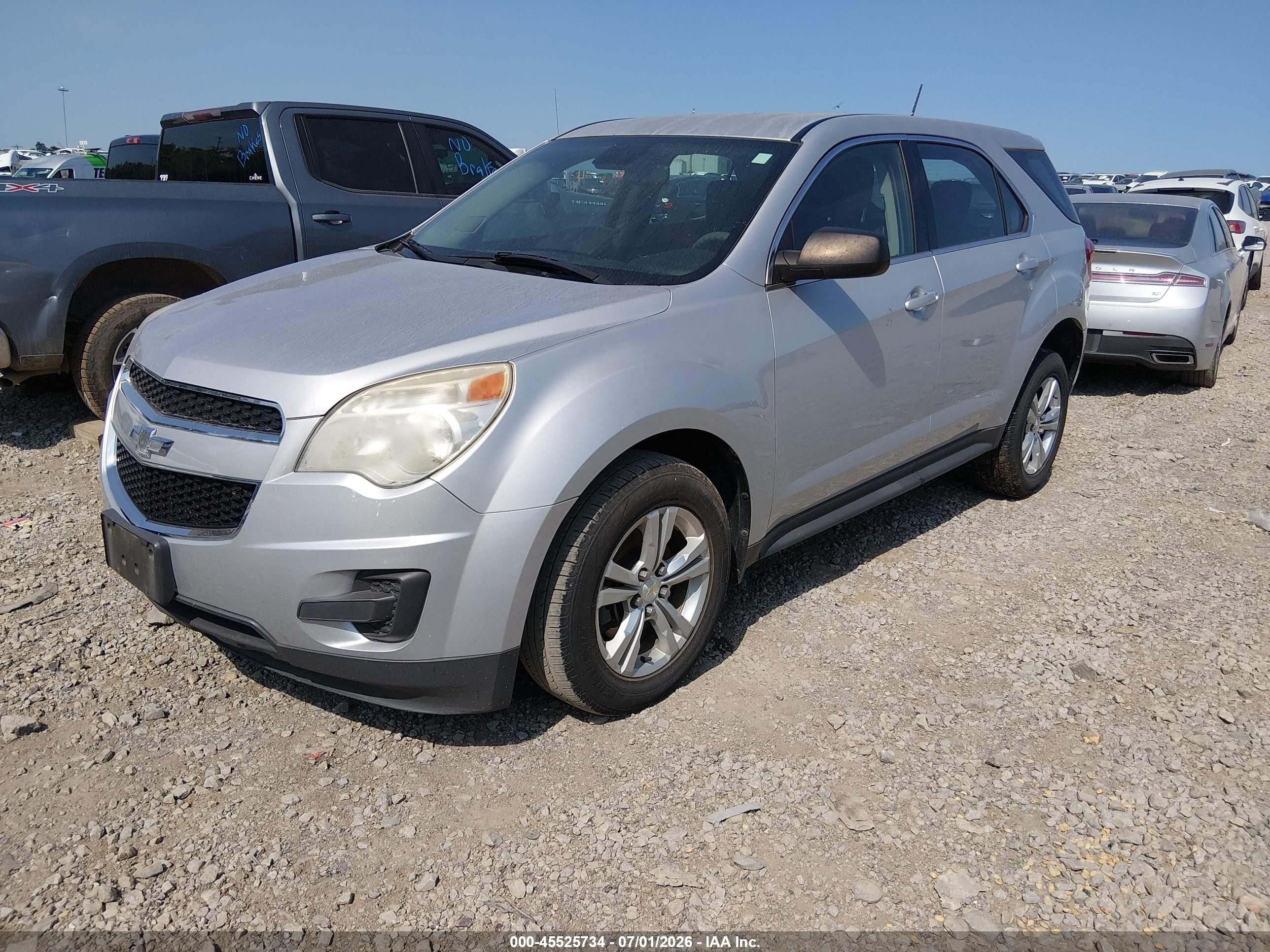 2014 Chevrolet Equinox Ls Серебряный vin: 2GNFLEEK0E6225503