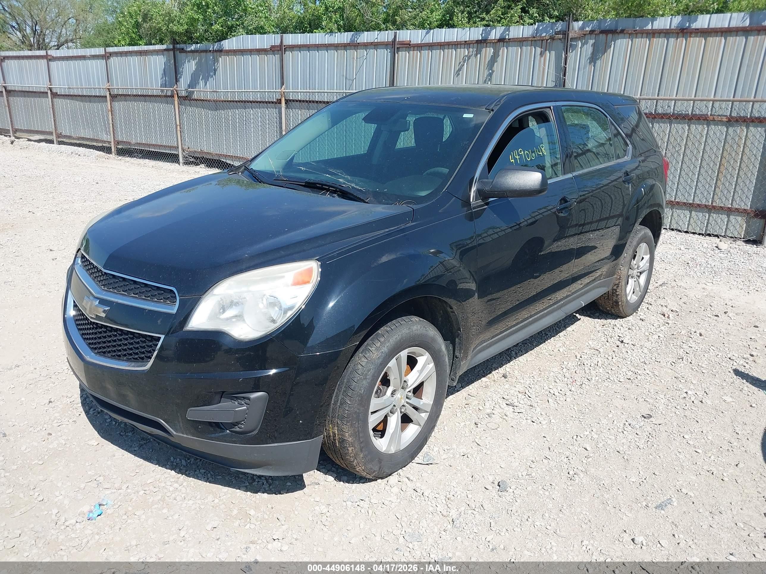 2014 Chevrolet Equinox Ls Black vin: 2GNFLEEK0E6288617