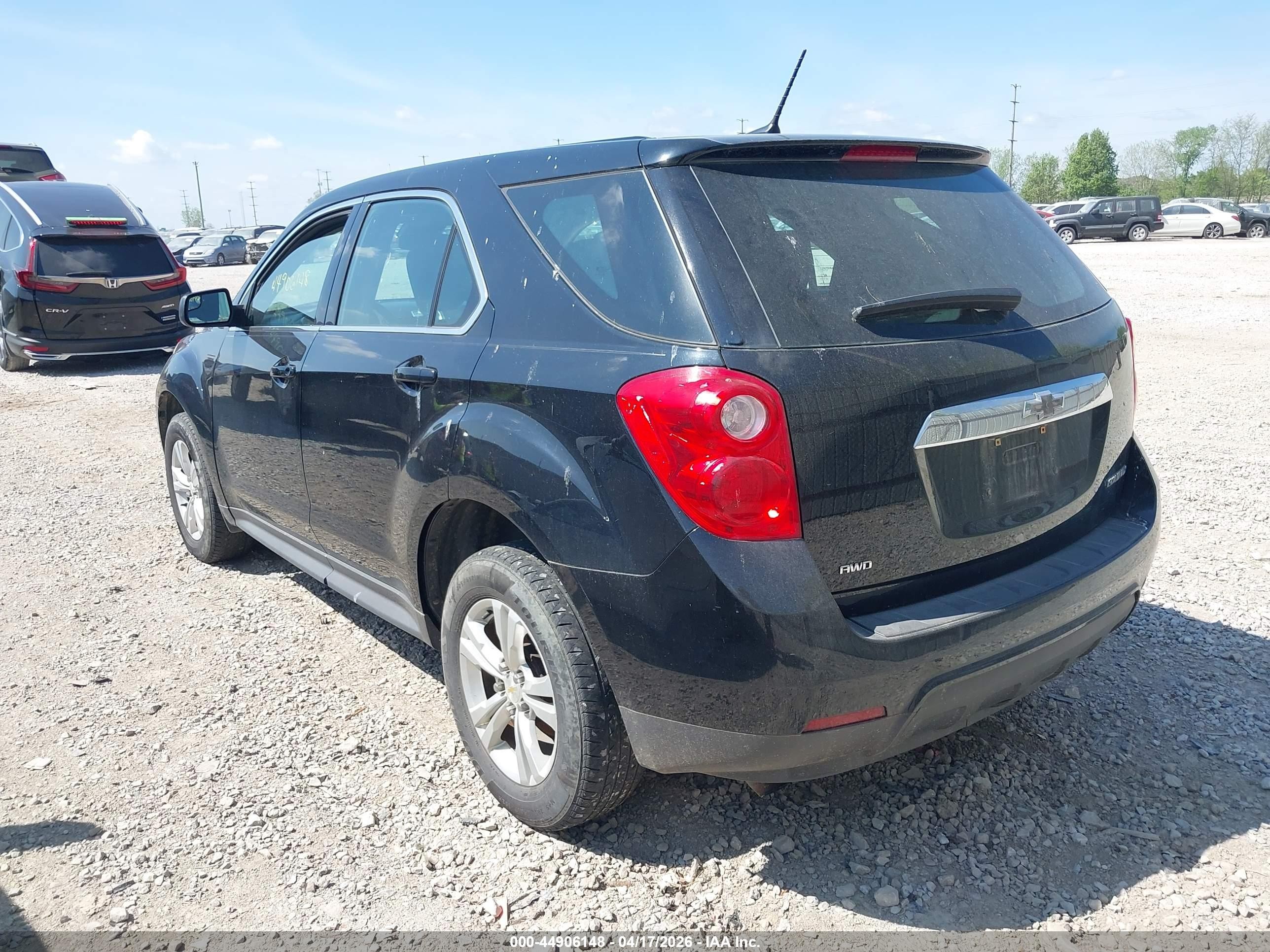 2014 Chevrolet Equinox Ls Black vin: 2GNFLEEK0E6288617