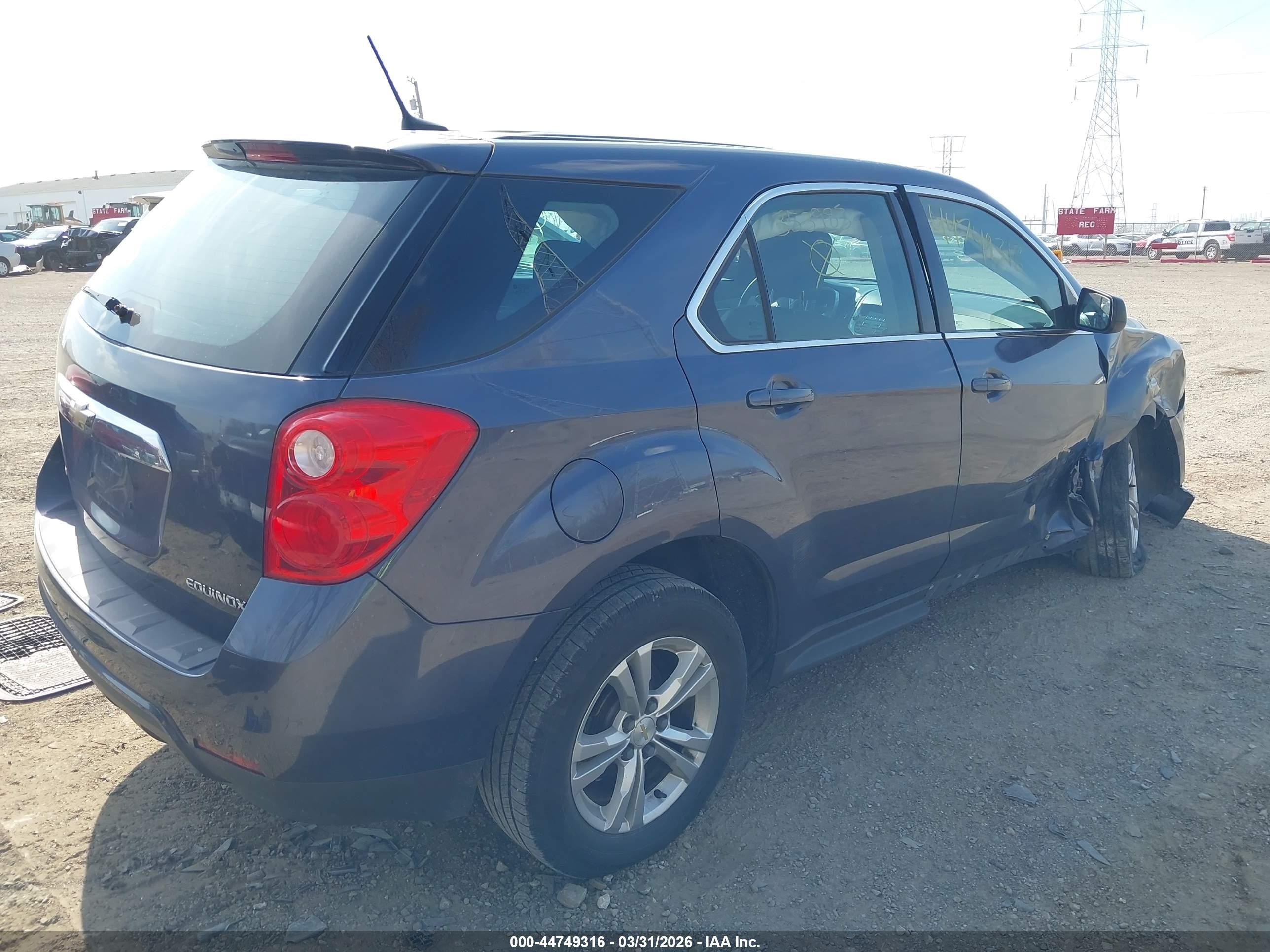 2014 Chevrolet Equinox Ls Blue vin: 2GNFLEEK0E6353983