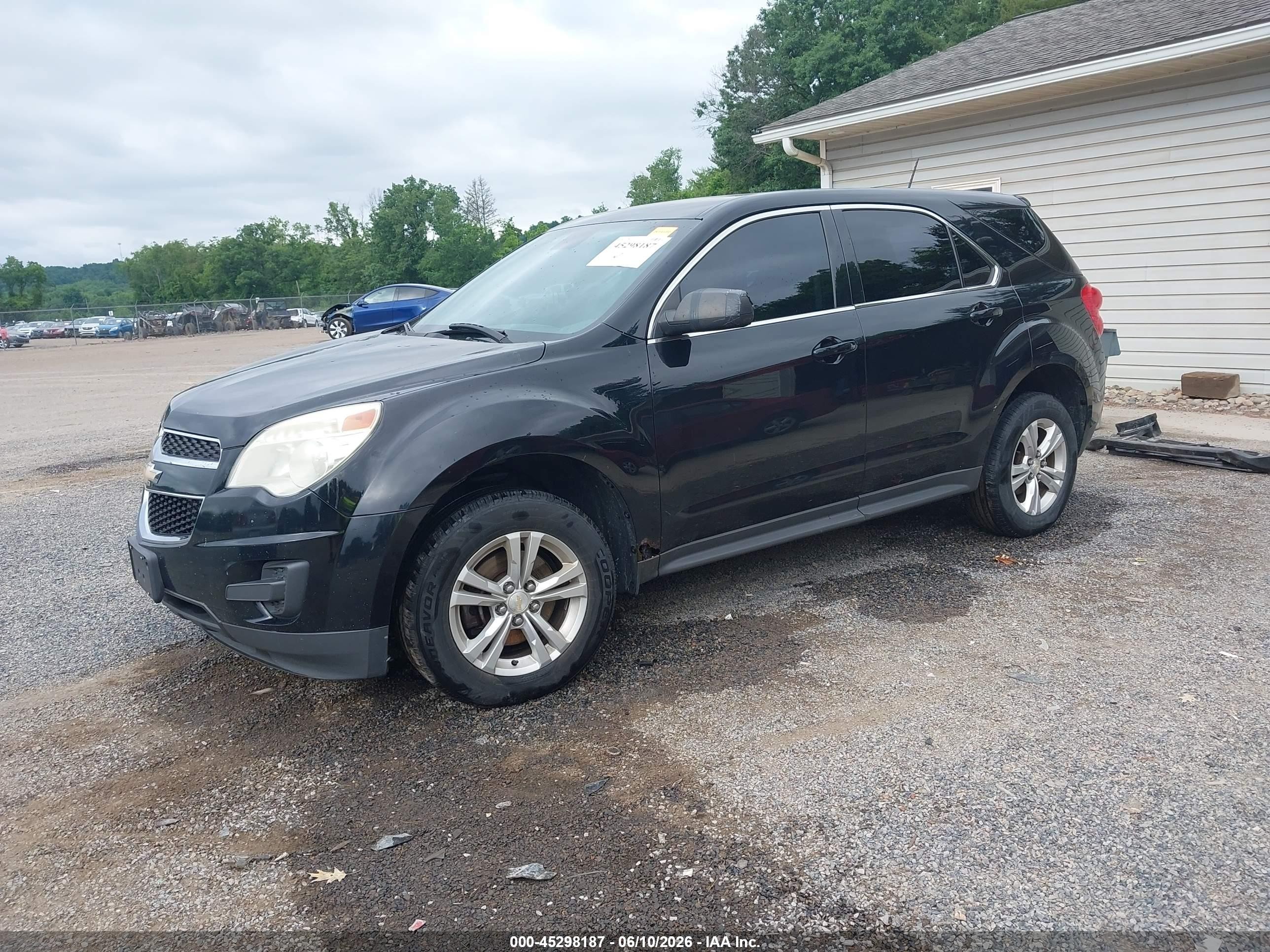 2015 Chevrolet Equinox Ls Black vin: 2GNFLEEK0F6220822