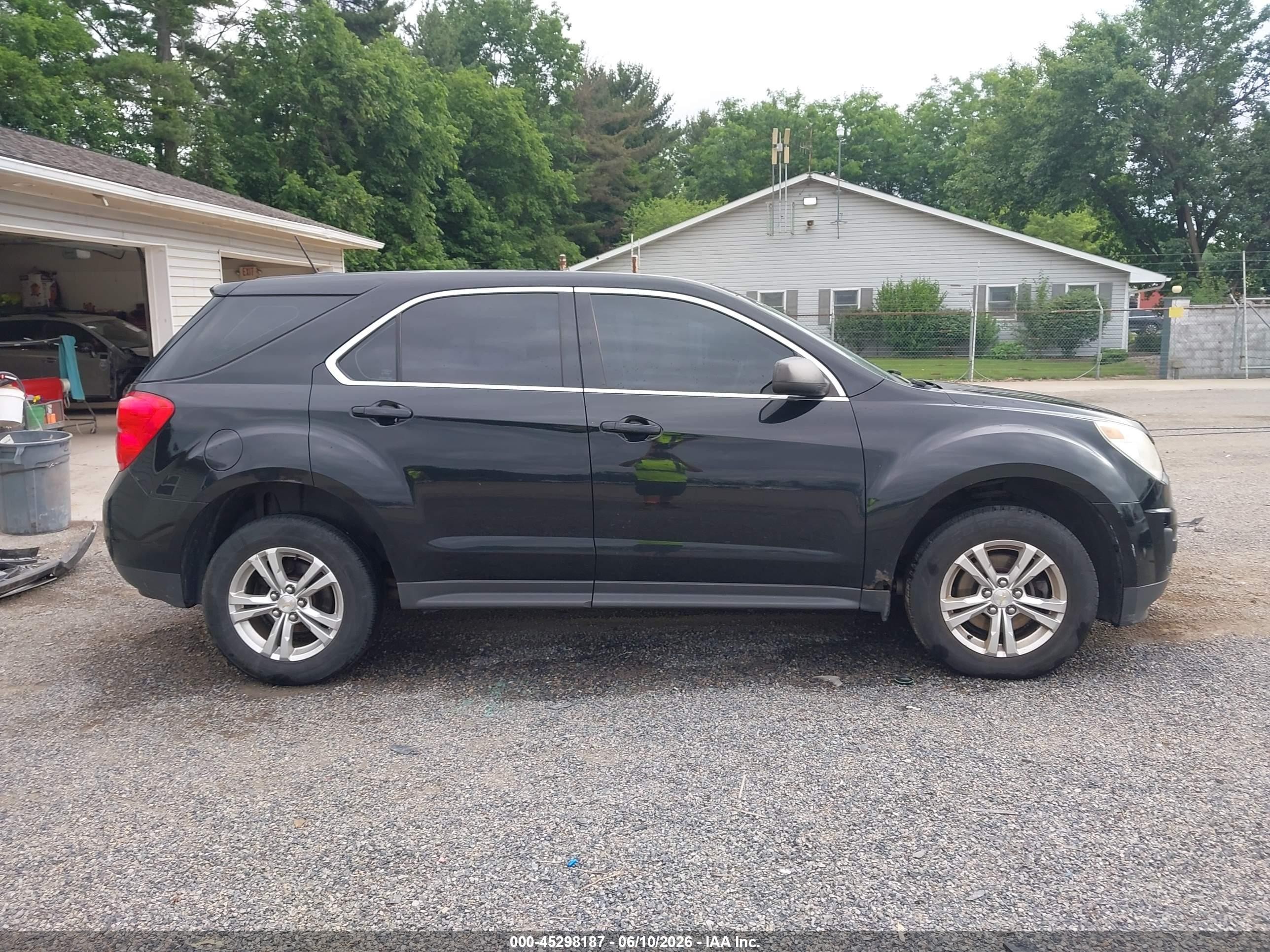 2015 Chevrolet Equinox Ls Black vin: 2GNFLEEK0F6220822