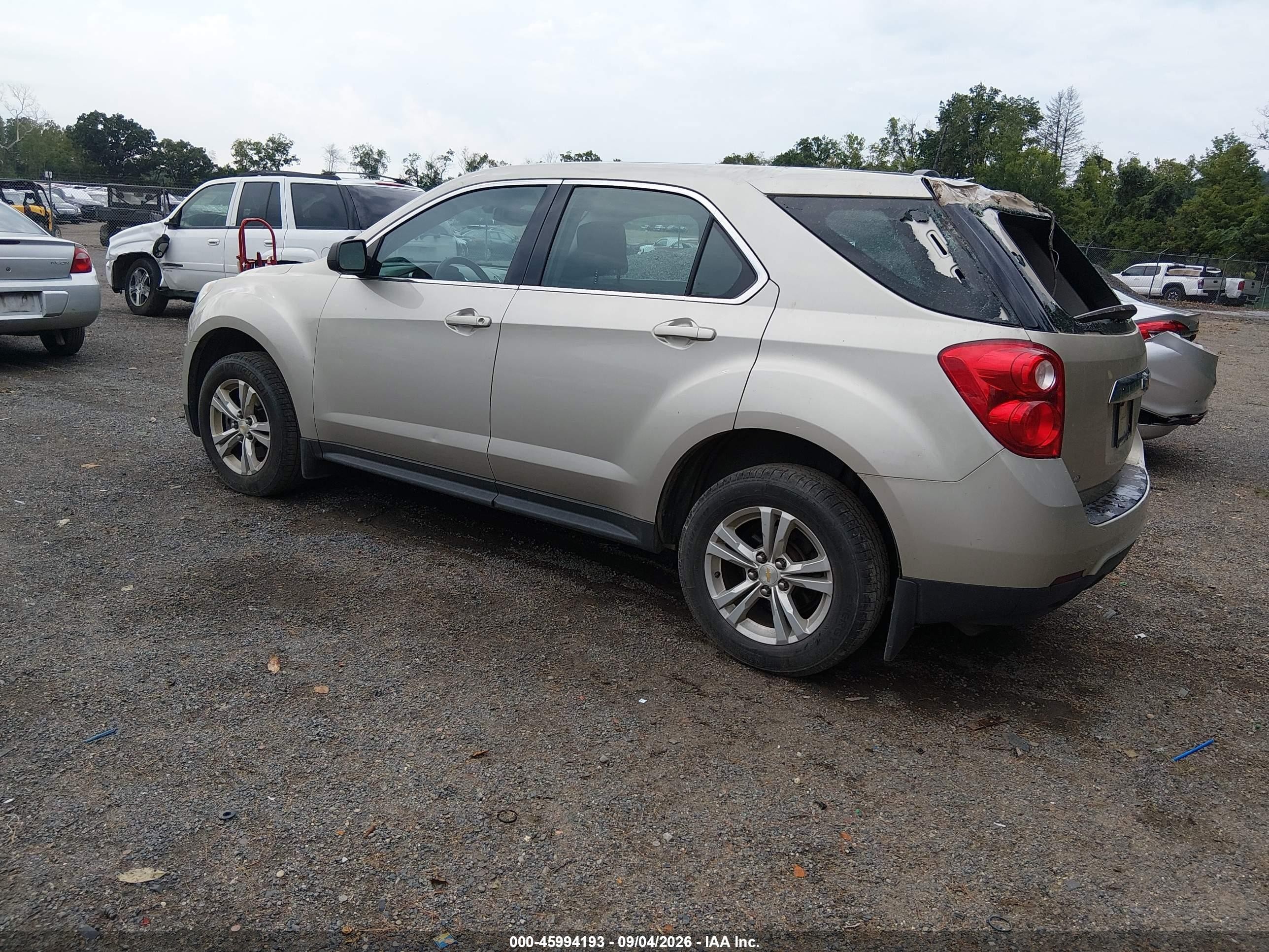 2015 Chevrolet Equinox Ls Cream vin: 2GNFLEEK0F6227477
