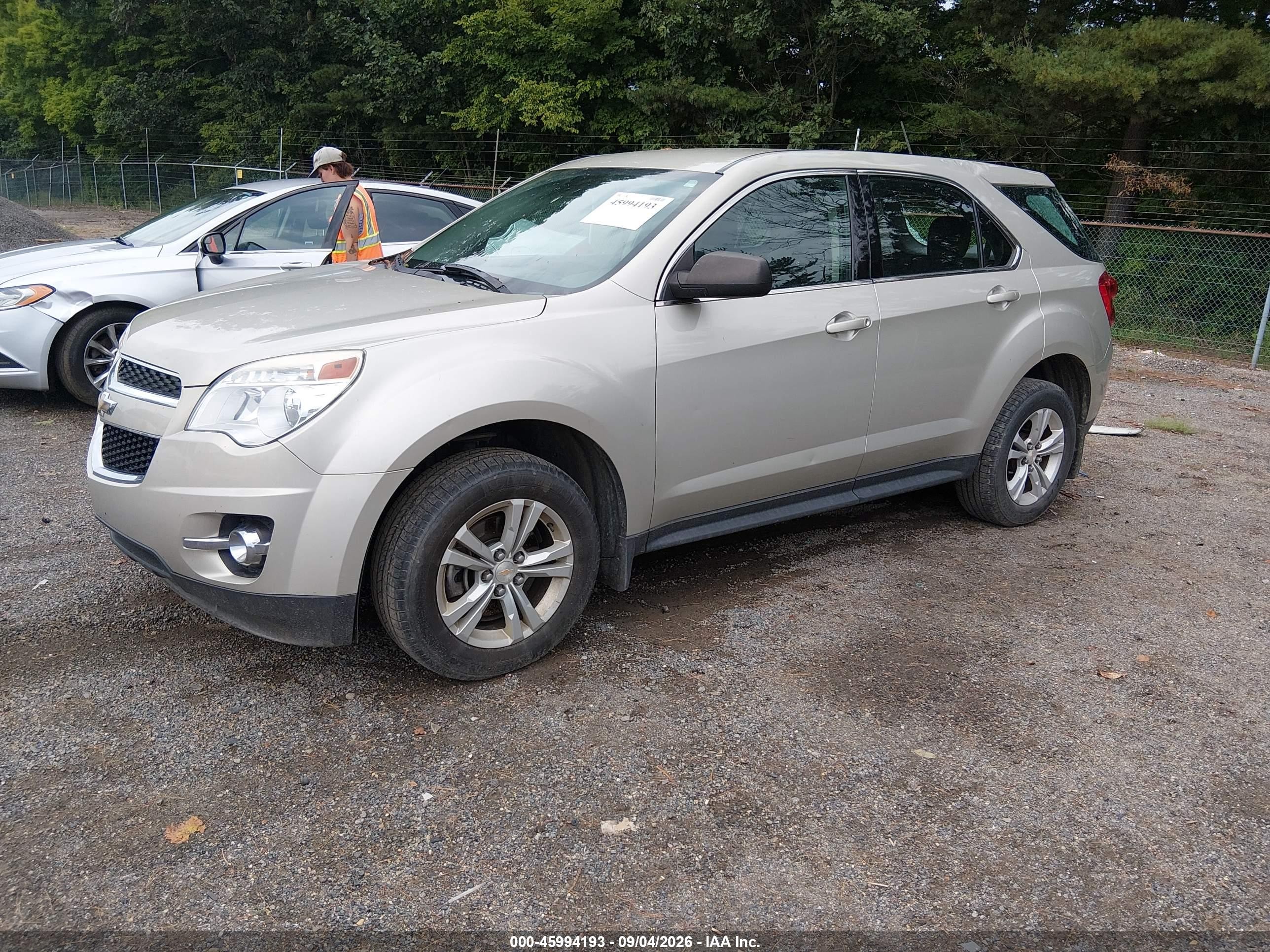 2015 Chevrolet Equinox Ls Cream vin: 2GNFLEEK0F6227477